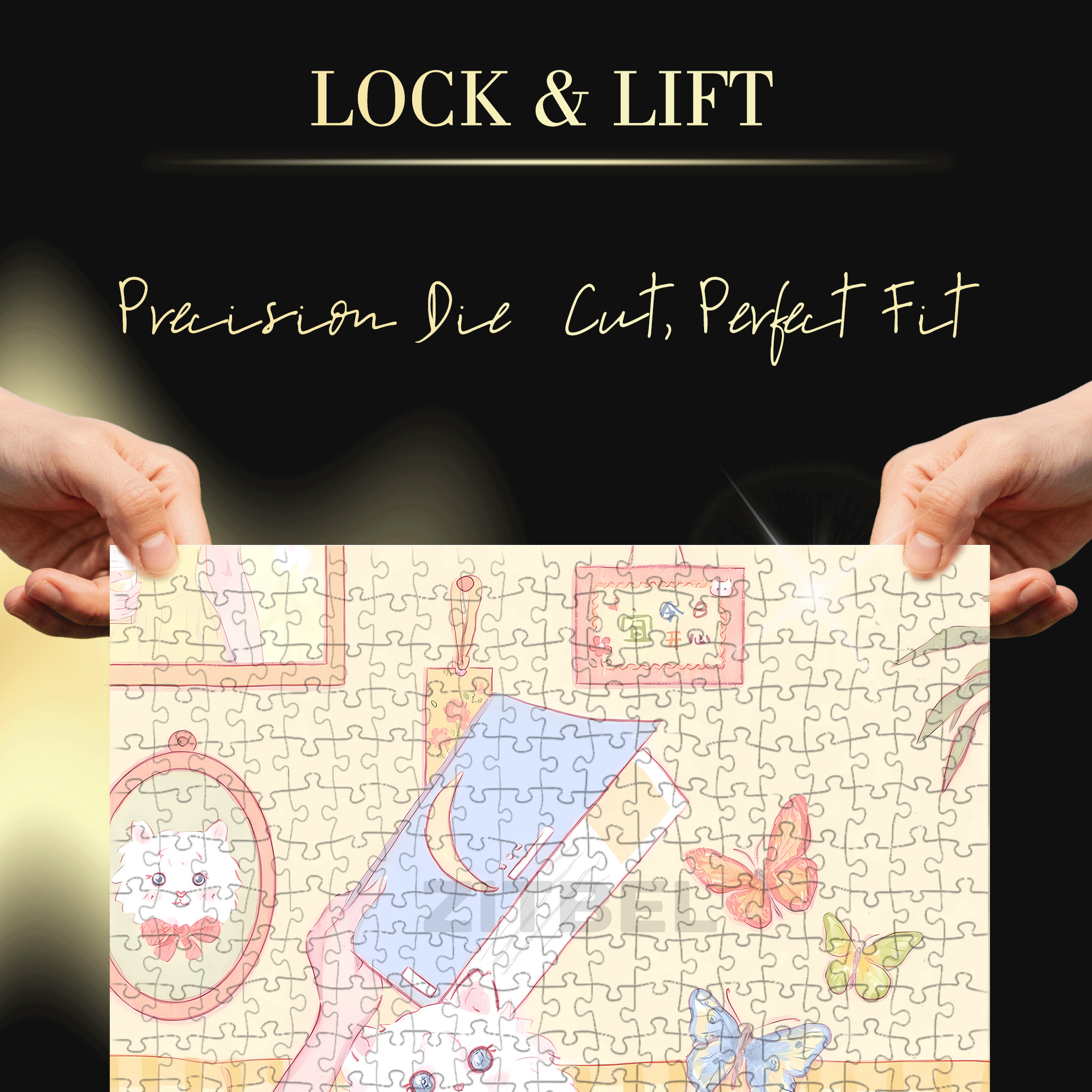 Lazy Afternoon 2 500pcs/1000pcs Jigsaw Puzzle, Scratch-Resistant, Interactive Family Game & Brain-Boosting DIY Decor, Perfect for Halloween, Christmas & New Year Gifts, Family Puzzle Game
