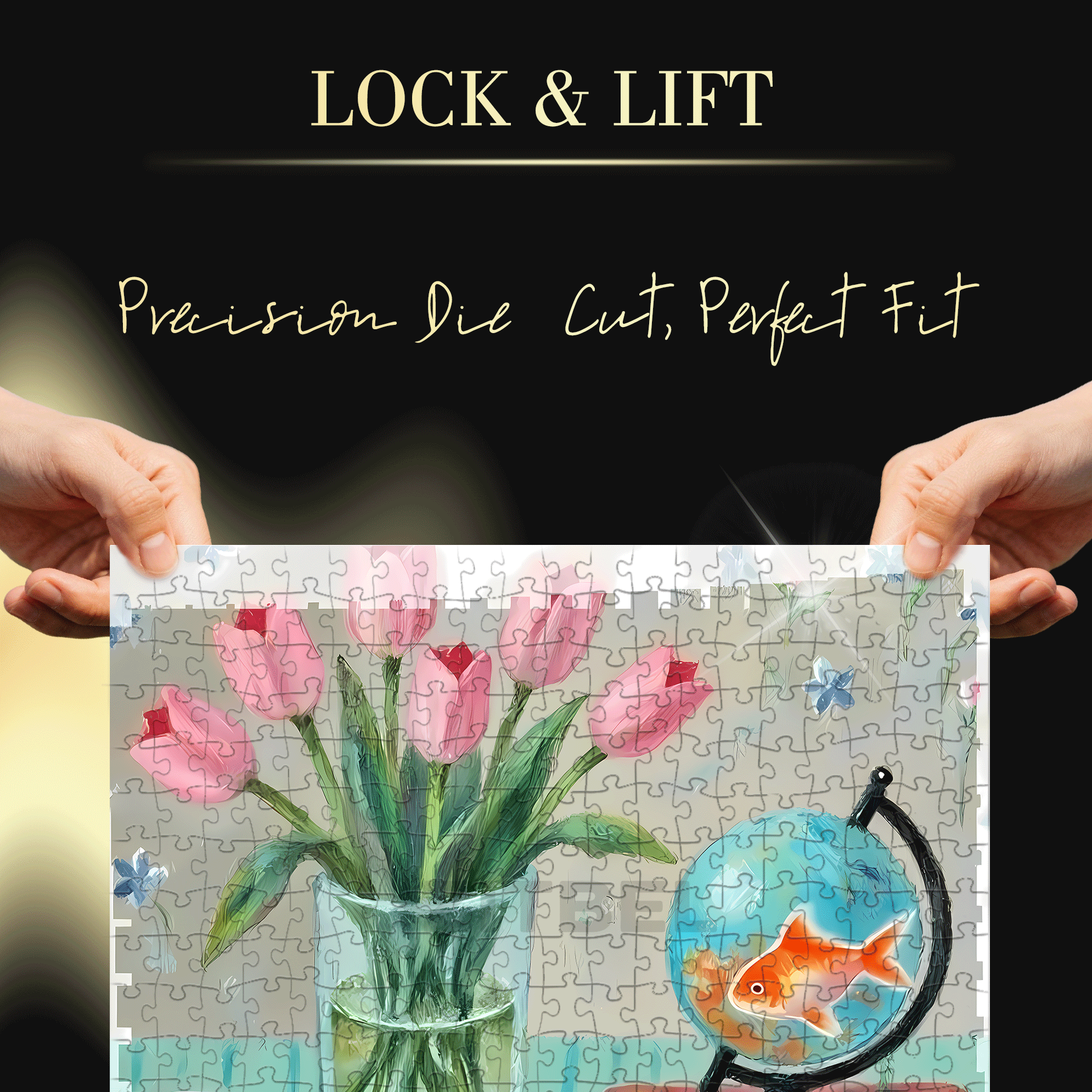 Leisurely Life 2 500pcs/1000pcs Jigsaw Puzzle, Scratch-Resistant, Interactive Family Game & Brain-Boosting DIY Decor, Perfect for Halloween, Christmas & New Year Gifts, Family Puzzle Game