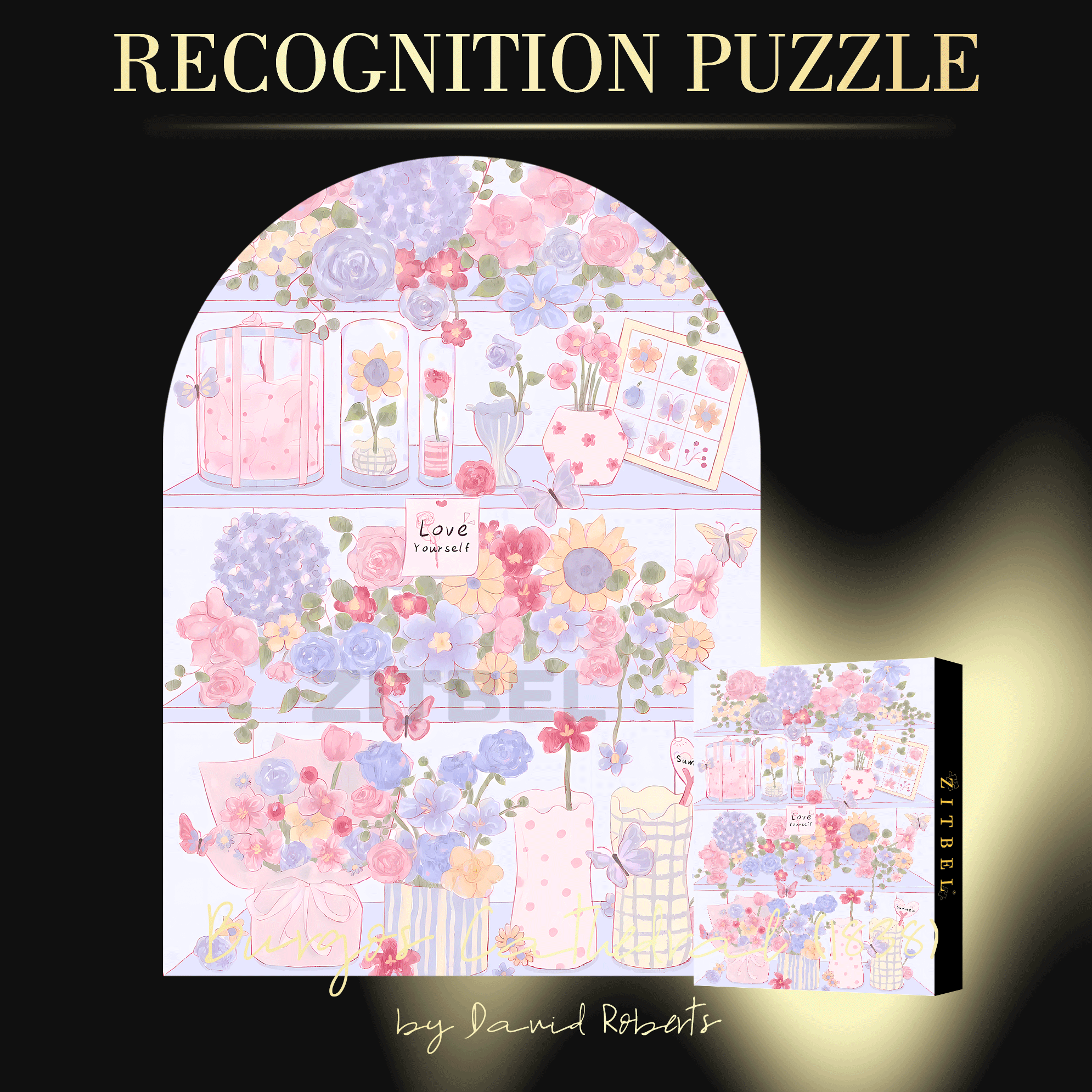 Love Yourself 500pcs/1000pcs Jigsaw Puzzle, Scratch-Resistant, Interactive Family Game & Brain-Boosting DIY Decor, Perfect for Halloween, Christmas & New Year Gifts, Family Puzzle Game