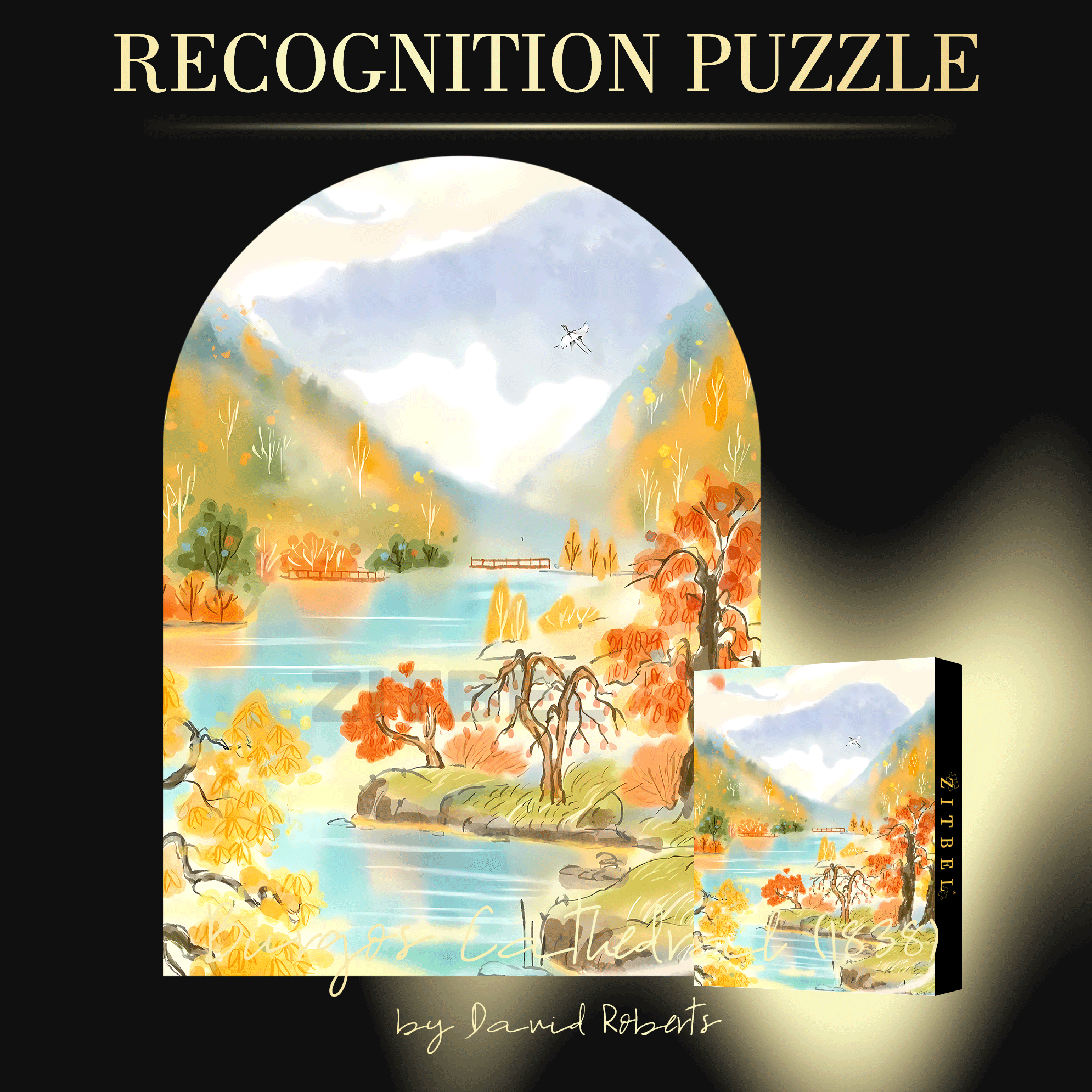 Opening Autumn 500pcs/1000pcs Jigsaw Puzzle, Scratch-Resistant, Interactive Family Game & Brain-Boosting DIY Decor, Perfect for Halloween, Christmas & New Year Gifts, Family Puzzle Game