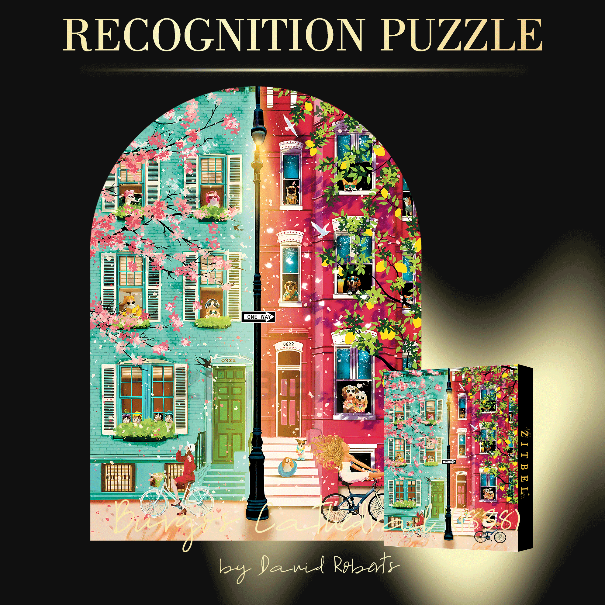 Spring Goes And Summer Comes 500pcs/1000pcs Jigsaw Puzzle, Scratch-Resistant, Interactive Family Game & Brain-Boosting DIY Decor, Perfect for Halloween, Christmas & New Year Gifts, Family Puzzle Game