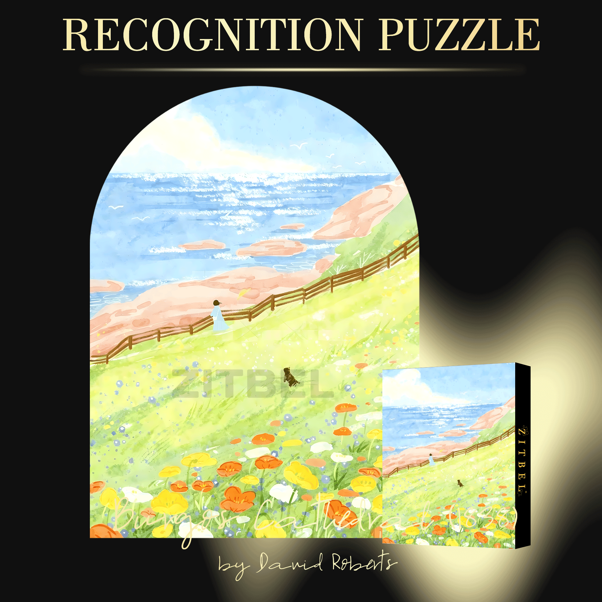 Spring Is In Full Bloom 500pcs/1000pcs Jigsaw Puzzle, Scratch-Resistant, Interactive Family Game & Brain-Boosting DIY Decor, Perfect for Halloween, Christmas & New Year Gifts, Family Puzzle Game