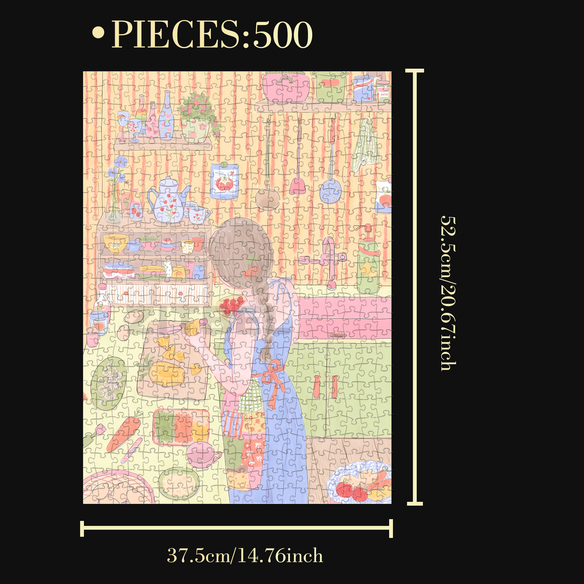 Summer Evening 500pcs/1000pcs Jigsaw Puzzle, Scratch-Resistant, Interactive Family Game & Brain-Boosting DIY Decor, Perfect for Halloween, Christmas & New Year Gifts, Family Puzzle Game