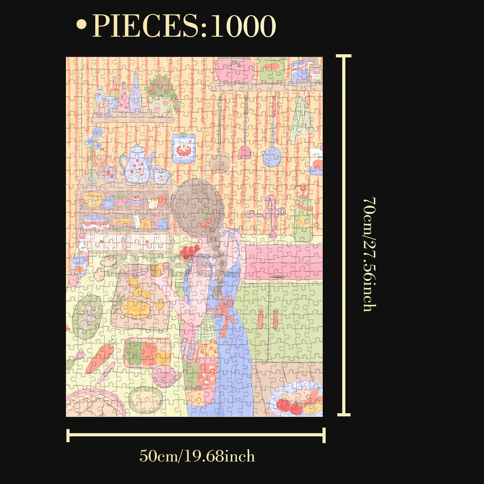 Summer Evening 500pcs/1000pcs Jigsaw Puzzle, Scratch-Resistant, Interactive Family Game & Brain-Boosting DIY Decor, Perfect for Halloween, Christmas & New Year Gifts, Family Puzzle Game