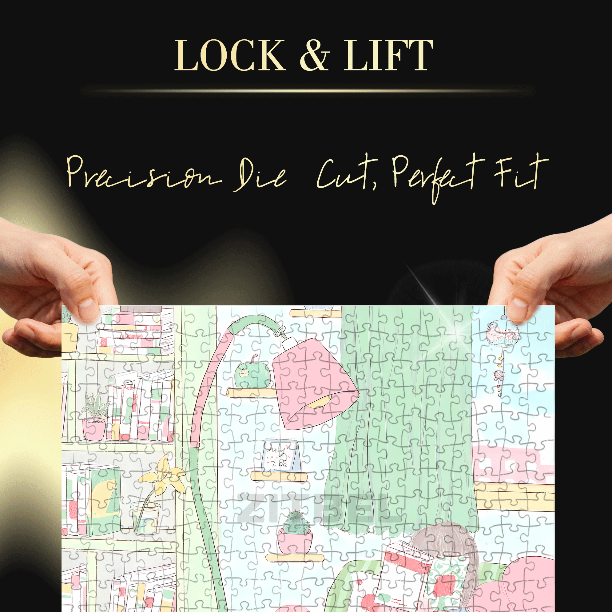 Sunday Afternoon 500pcs/1000pcs Jigsaw Puzzle, Scratch-Resistant, Interactive Family Game & Brain-Boosting DIY Decor, Perfect for Halloween, Christmas & New Year Gifts, Family Puzzle Game
