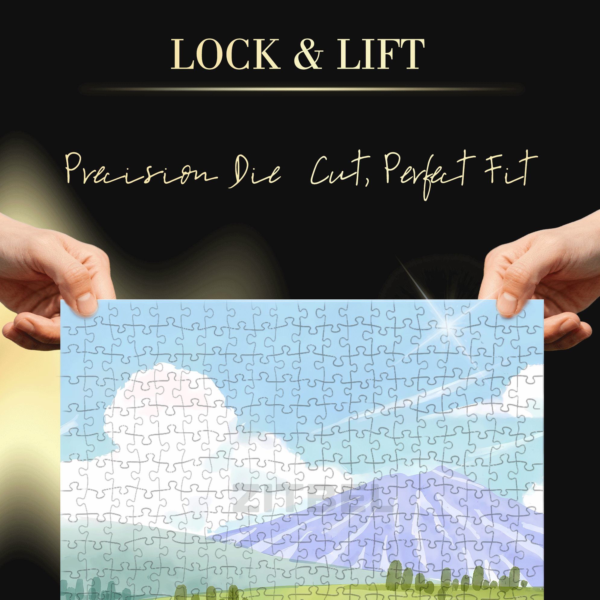 Sunshine and Freedom 500pcs/1000pcs Jigsaw Puzzle, Scratch-Resistant, Interactive Family Game & Brain-Boosting DIY Decor, Perfect for Halloween, Christmas & New Year Gifts, Family Puzzle Game