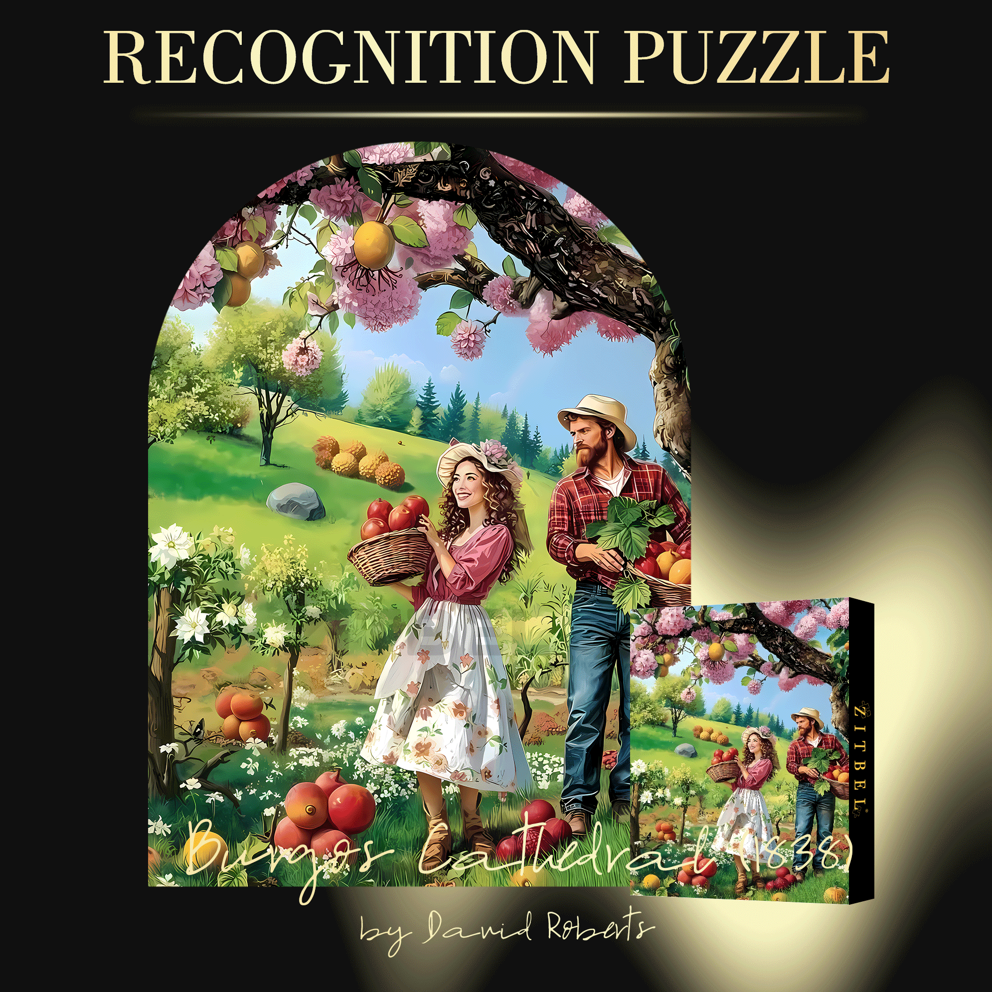 The Joy Of A Bountiful Harvest 500pcs/1000pcs Jigsaw Puzzle, Scratch-Resistant, Interactive Family Game & Brain-Boosting DIY Decor, Perfect for Halloween, Christmas & New Year Gifts, Family Puzzle Game