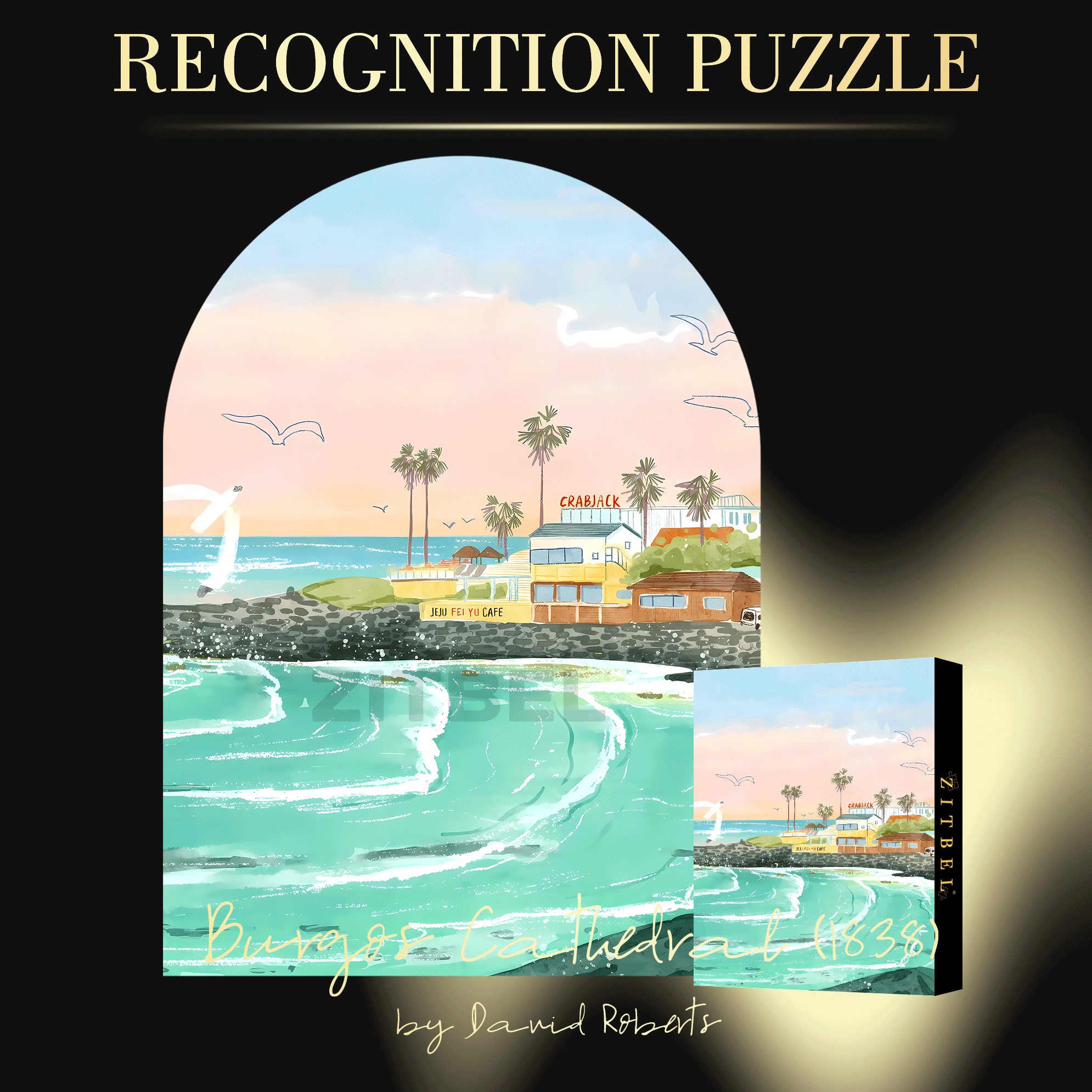 The Sea That Dreams 2 500pcs/1000pcs Jigsaw Puzzle, Scratch-Resistant, Interactive Family Game & Brain-Boosting DIY Decor, Perfect for Halloween, Christmas & New Year Gifts, Family Puzzle Game