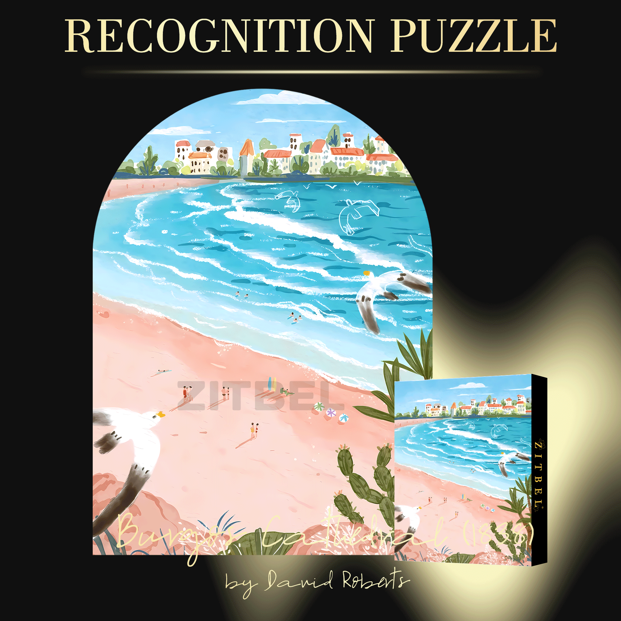 The Sea That Dreams 500pcs/1000pcs Jigsaw Puzzle, Scratch-Resistant, Interactive Family Game & Brain-Boosting DIY Decor, Perfect for Halloween, Christmas & New Year Gifts, Family Puzzle Game