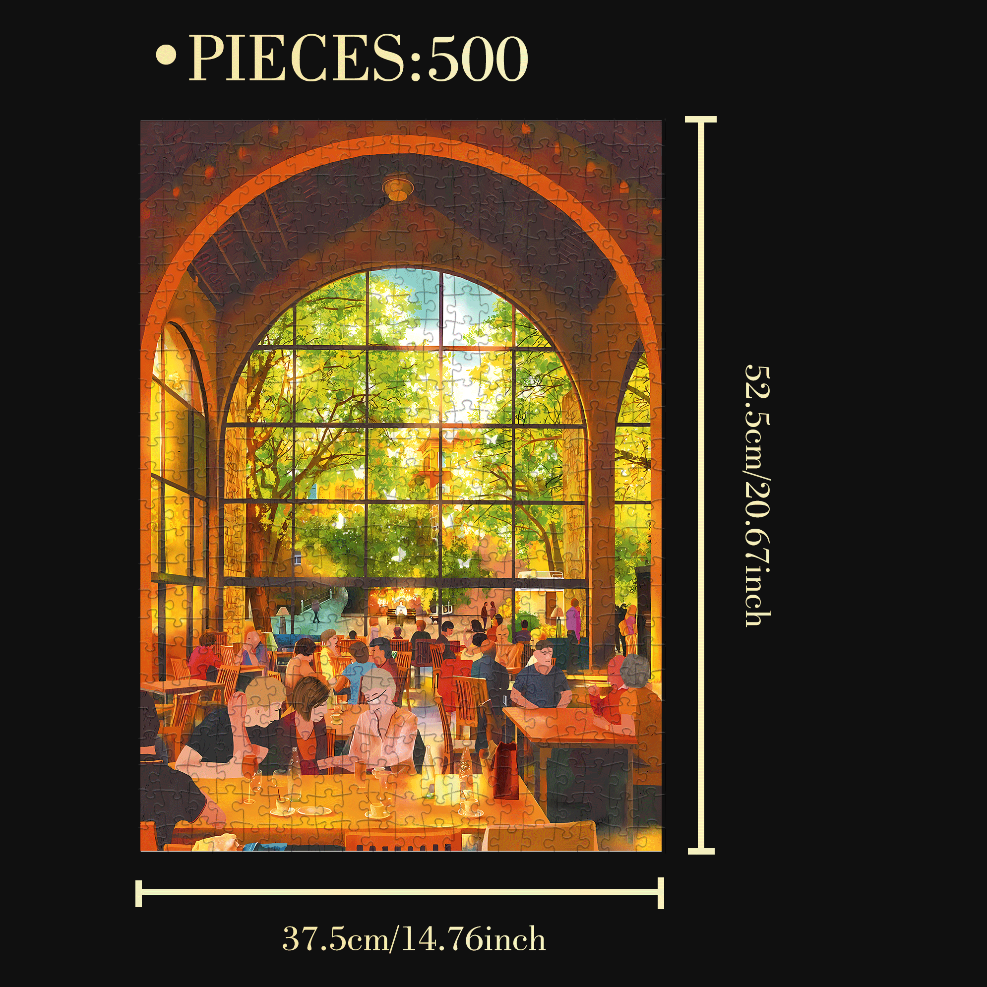Time Bubbles 500pcs/1000pcs Jigsaw Puzzle, Scratch-Resistant, Interactive Family Game & Brain-Boosting DIY Decor, Perfect for Halloween, Christmas & New Year Gifts, Family Puzzle Game