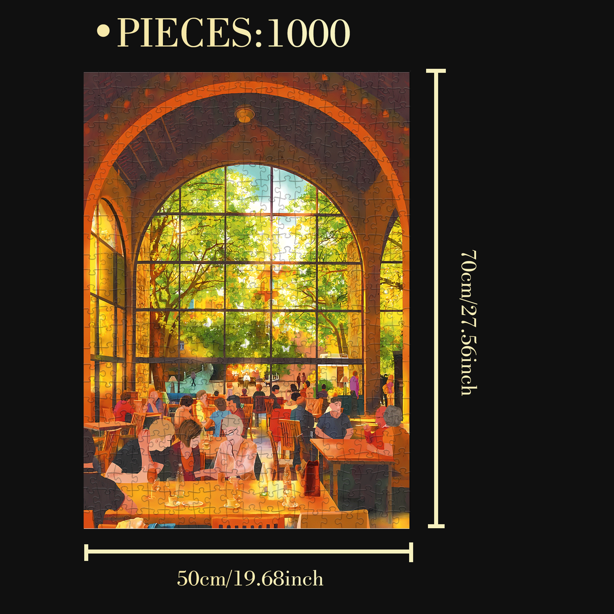 Time Bubbles 500pcs/1000pcs Jigsaw Puzzle, Scratch-Resistant, Interactive Family Game & Brain-Boosting DIY Decor, Perfect for Halloween, Christmas & New Year Gifts, Family Puzzle Game