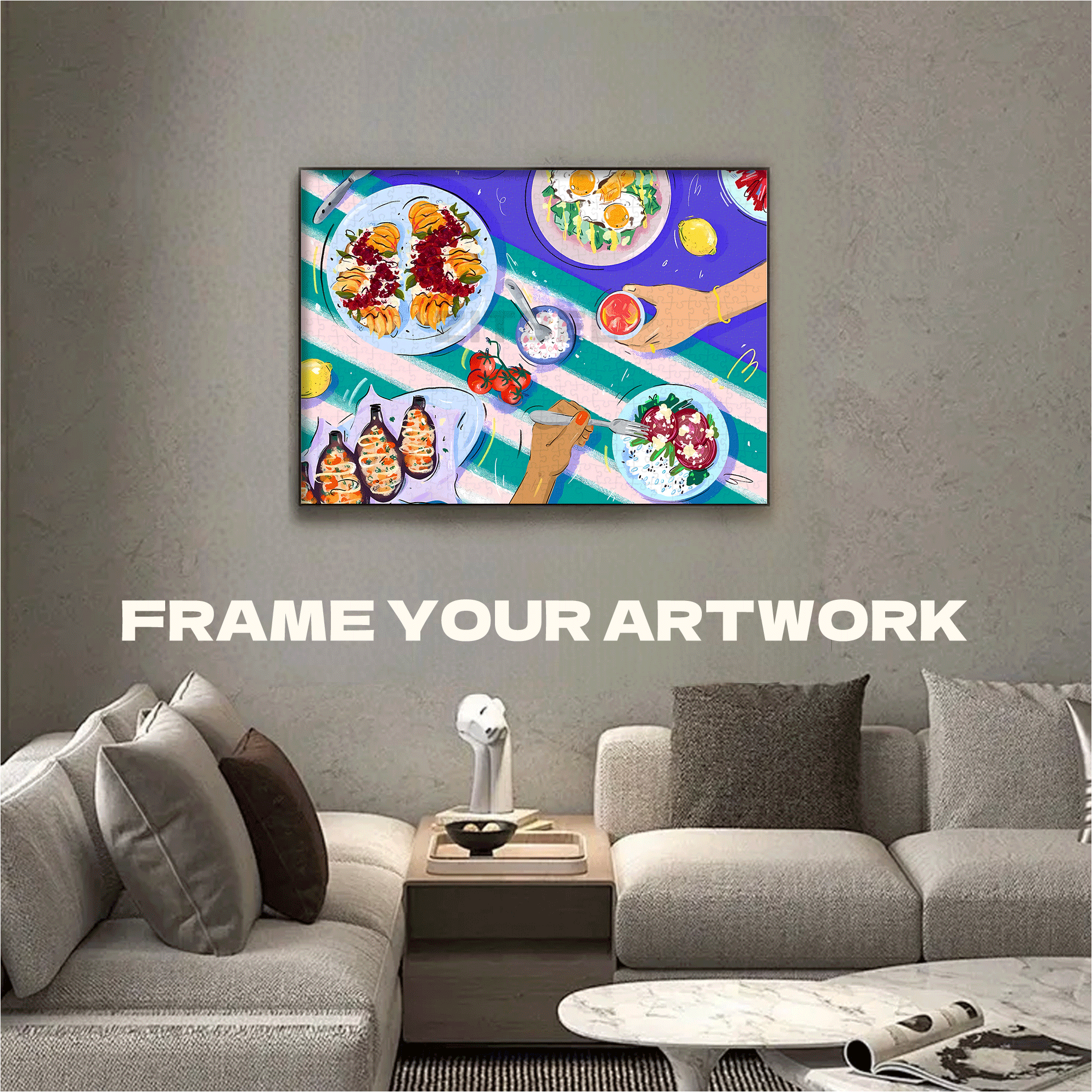 Infinite Passion 5 500pcs/1000pcs Jigsaw Puzzle, Scratch-Resistant, Interactive Family Game & Brain-Boosting DIY Decor, Perfect for Halloween, Christmas & New Year Gifts, Family Puzzle Game