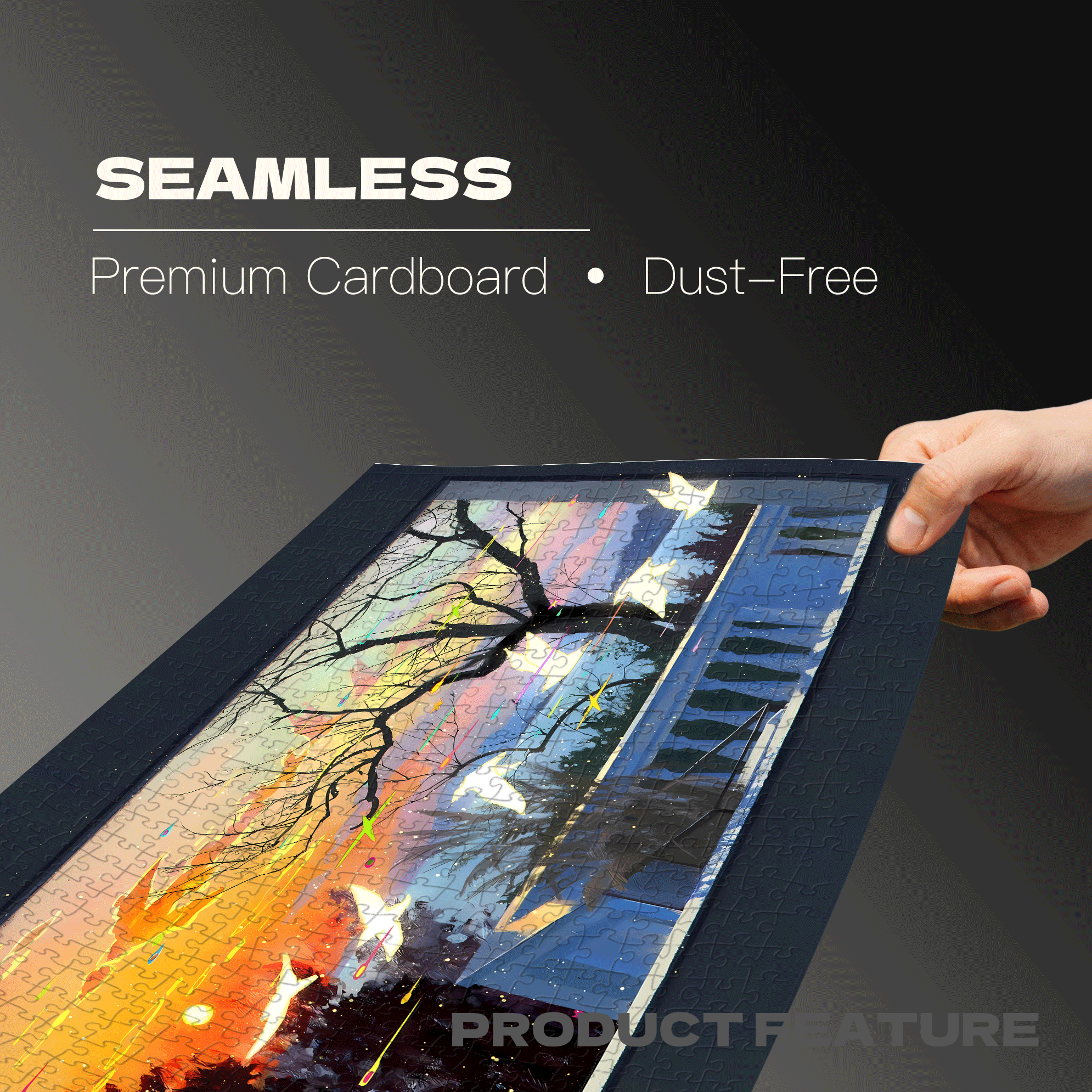 Sunsets Are All Gentle 500pcs/1000pcs Jigsaw Puzzle, Scratch-Resistant, Interactive Family Game & Brain-Boosting DIY Decor, Perfect for Halloween, Christmas & New Year Gifts, Family Puzzle Game