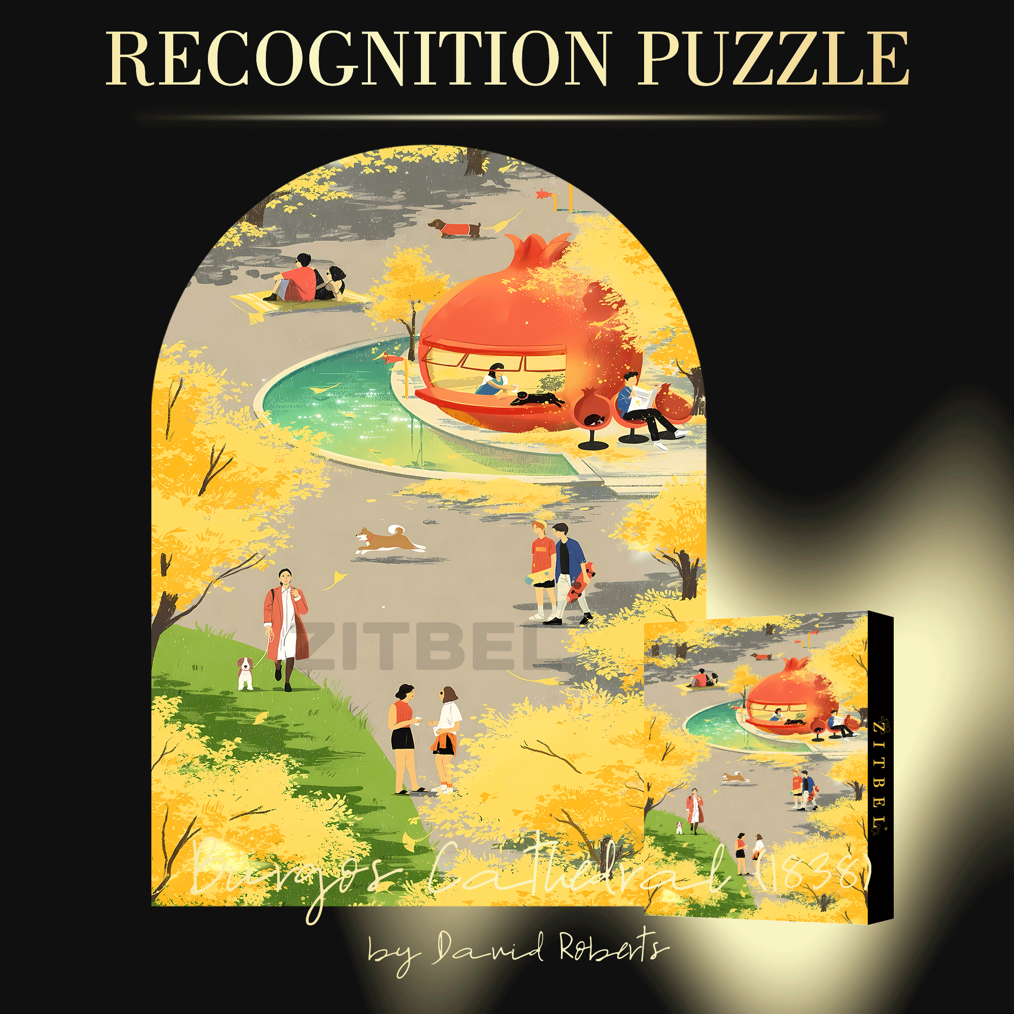 Beautiful Autumn Colors 500pcs/1000pcs Jigsaw Puzzle, Scratch-Resistant, Interactive Family Game & Brain-Boosting DIY Decor, Perfect for Halloween, Christmas & New Year Gifts, Family Puzzle Game