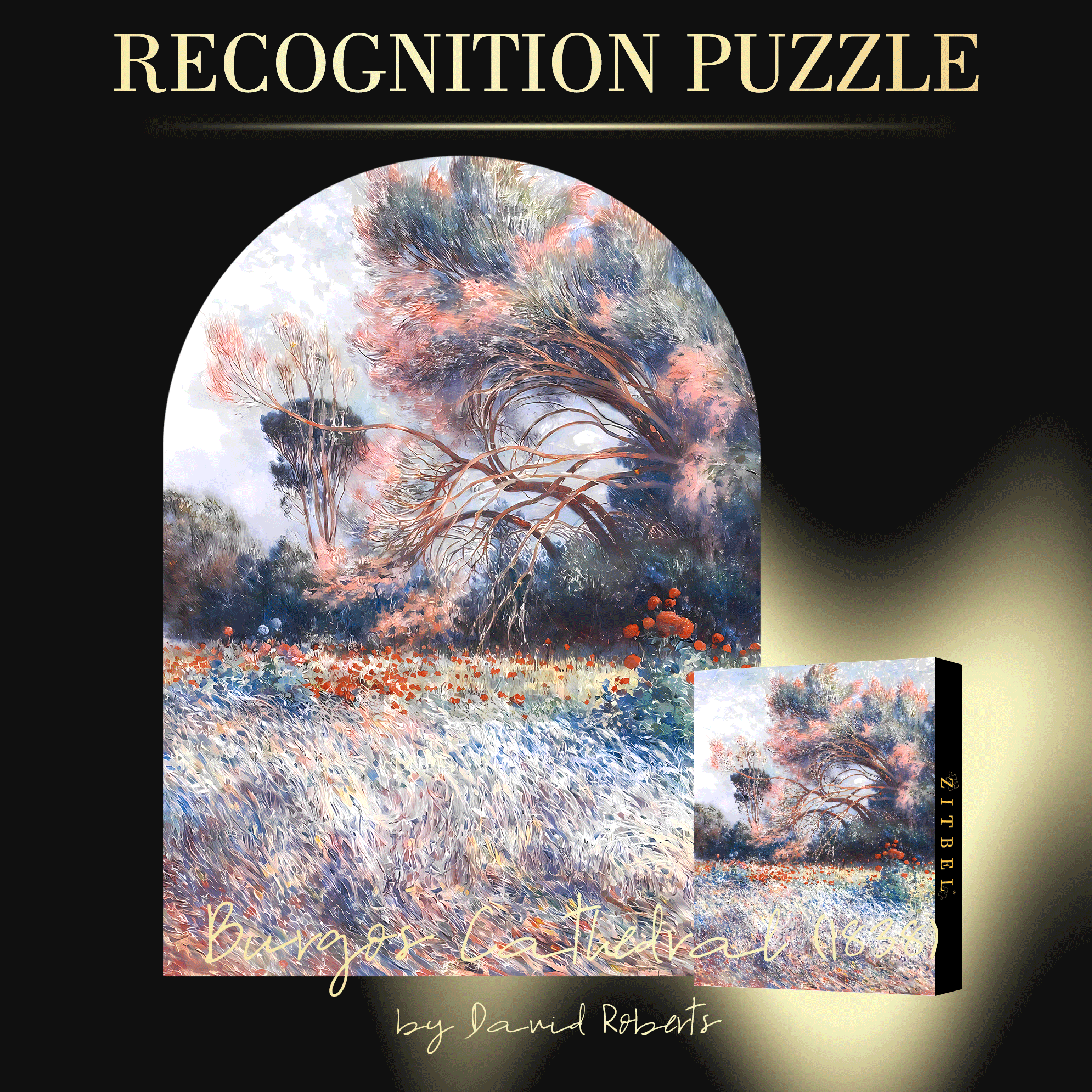 Color Palette In The Wind 500pcs/1000pcs Jigsaw Puzzle, Scratch-Resistant, Interactive Family Game & Brain-Boosting DIY Decor, Perfect for Halloween, Christmas & New Year Gifts, Family Puzzle Game