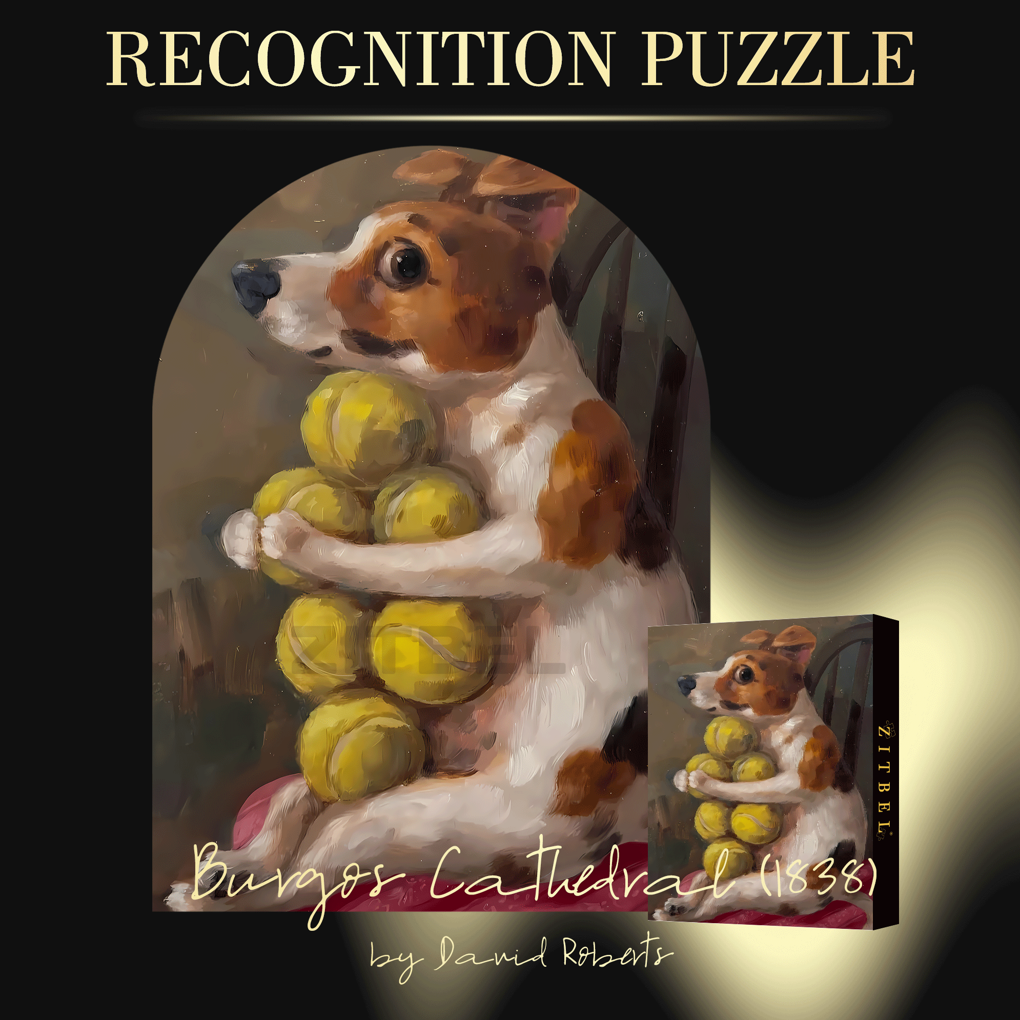 The Aartist And Her Animal Friends 10 500pcs/1000pcs Jigsaw Puzzle, Scratch-Resistant, Interactive Family Game & Brain-Boosting DIY Decor, Perfect for Halloween, Christmas & New Year Gifts, Family Puzzle Game
