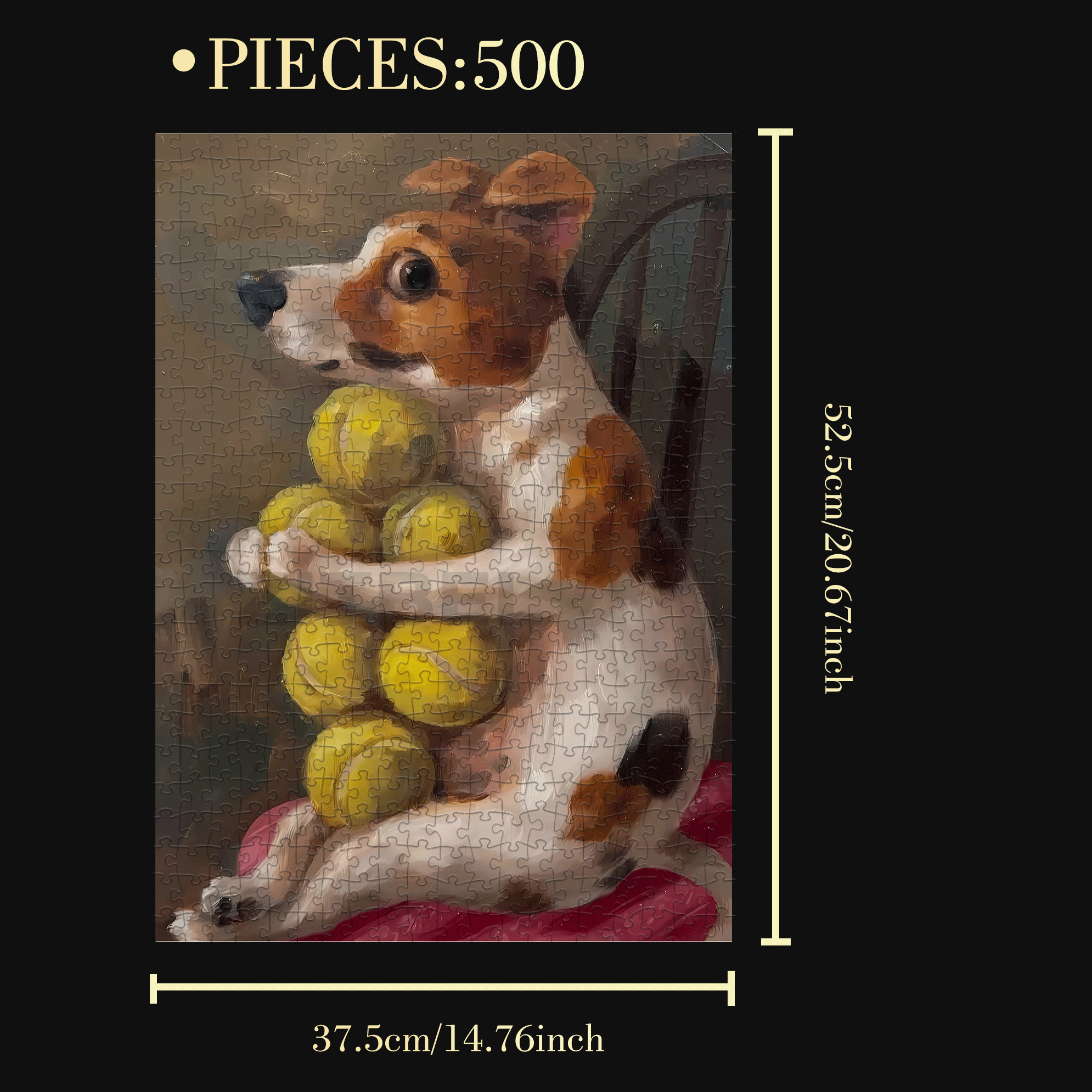 The Aartist And Her Animal Friends 10 500pcs/1000pcs Jigsaw Puzzle, Scratch-Resistant, Interactive Family Game & Brain-Boosting DIY Decor, Perfect for Halloween, Christmas & New Year Gifts, Family Puzzle Game