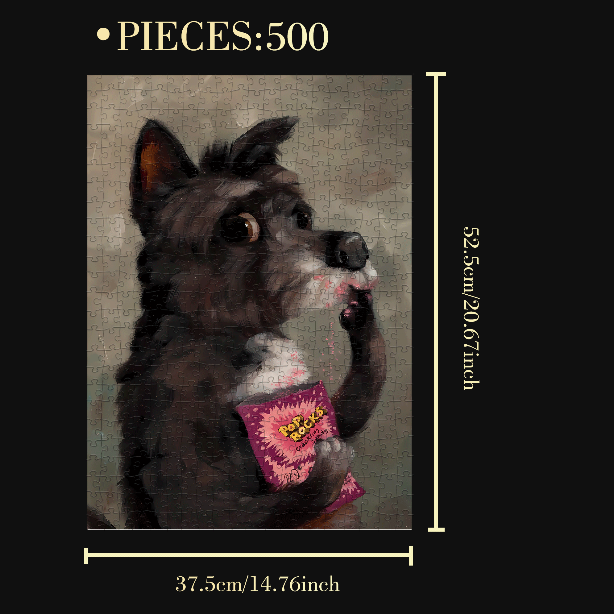 The Aartist And Her Animal Friends 2 500pcs/1000pcs Jigsaw Puzzle, Scratch-Resistant, Interactive Family Game & Brain-Boosting DIY Decor, Perfect for Halloween, Christmas & New Year Gifts, Family Puzzle Game