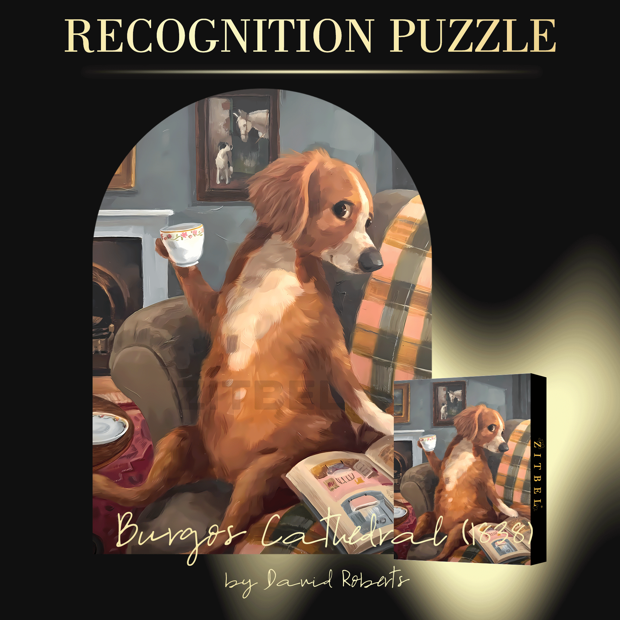 The Aartist And Her Animal Friends 23 500pcs/1000pcs Jigsaw Puzzle, Scratch-Resistant, Interactive Family Game & Brain-Boosting DIY Decor, Perfect for Halloween, Christmas & New Year Gifts, Family Puzzle Game