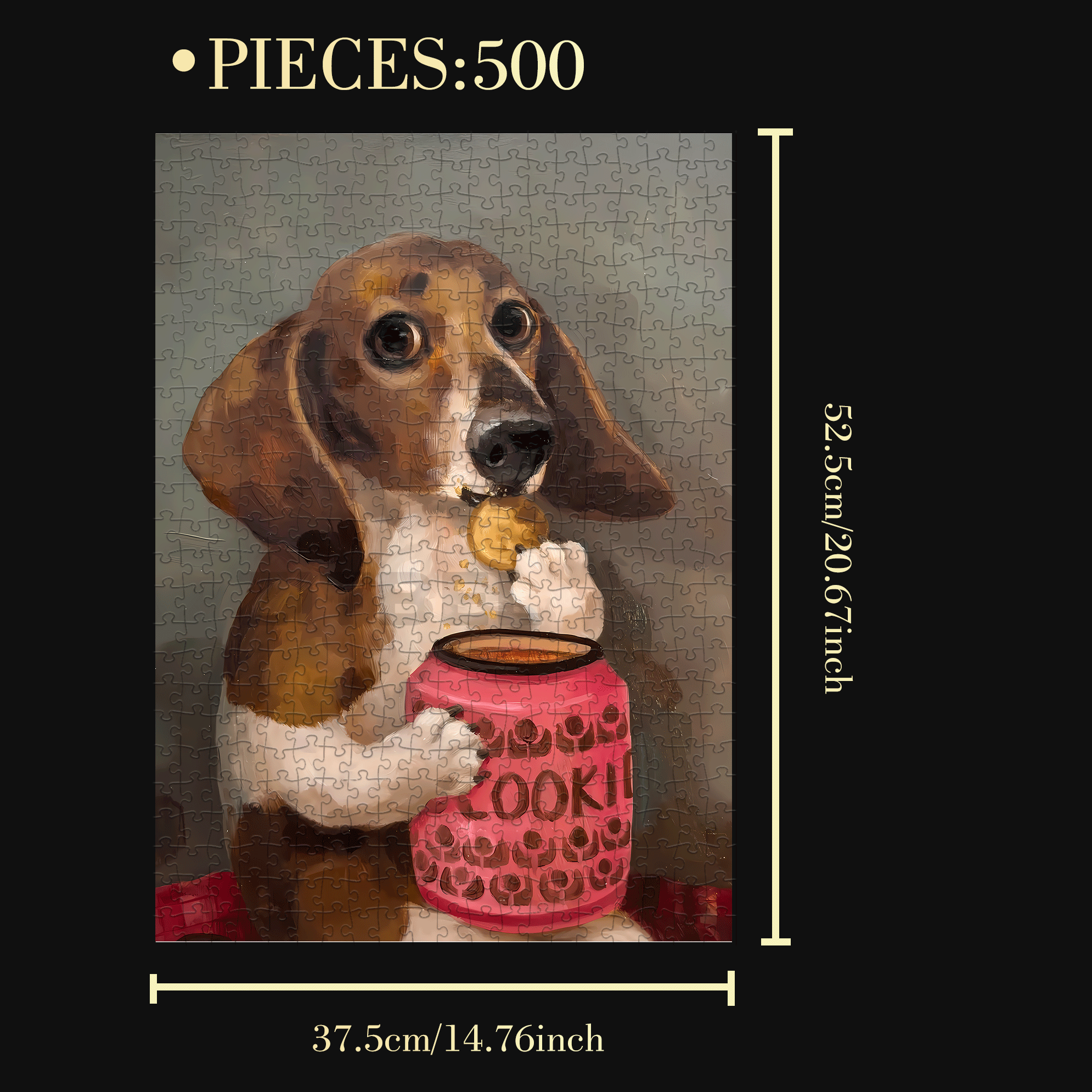 The Aartist And Her Animal Friends 24 500pcs/1000pcs Jigsaw Puzzle, Scratch-Resistant, Interactive Family Game & Brain-Boosting DIY Decor, Perfect for Halloween, Christmas & New Year Gifts, Family Puzzle Game