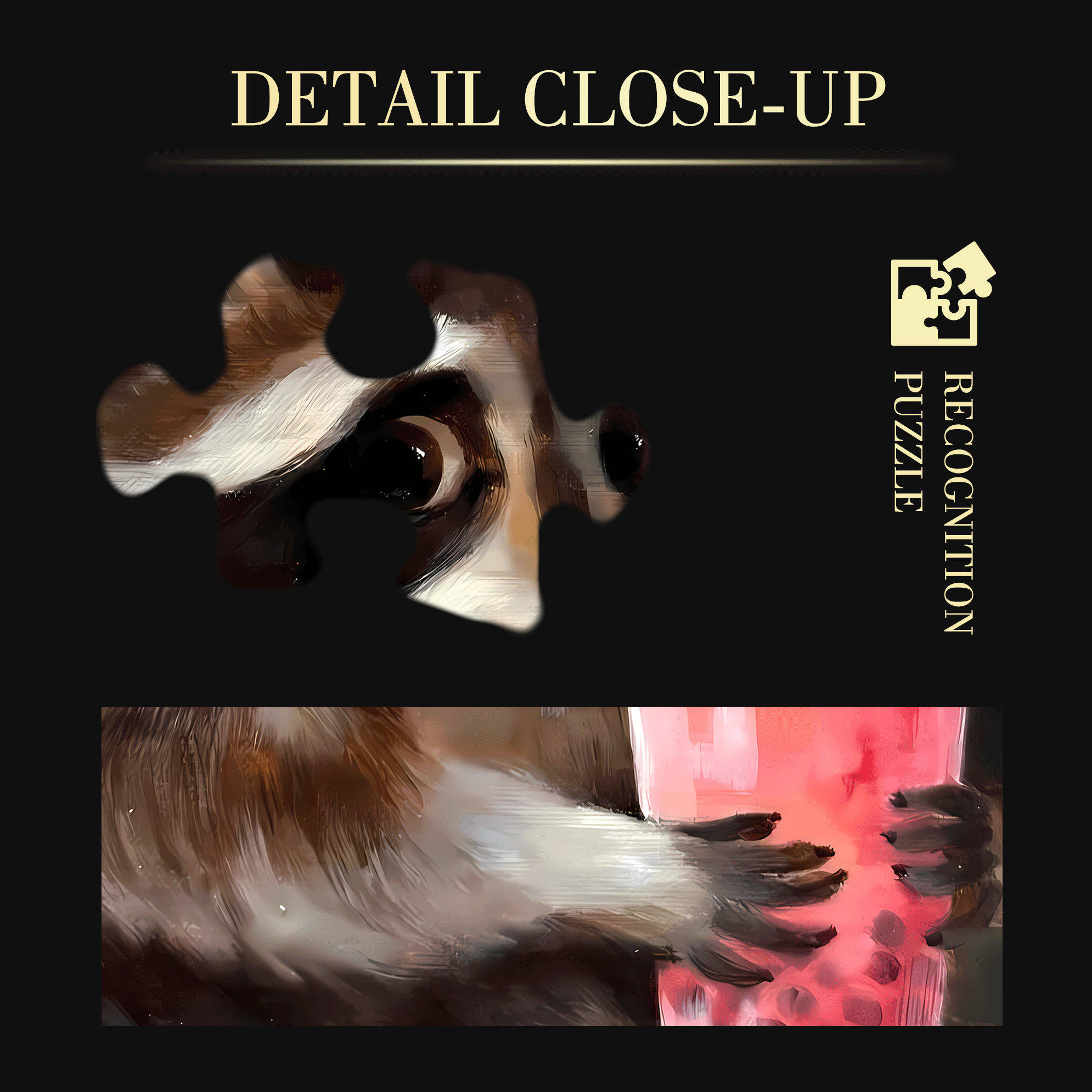 The Aartist And Her Animal Friends 25 500pcs/1000pcs Jigsaw Puzzle, Scratch-Resistant, Interactive Family Game & Brain-Boosting DIY Decor, Perfect for Halloween, Christmas & New Year Gifts, Family Puzzle Game