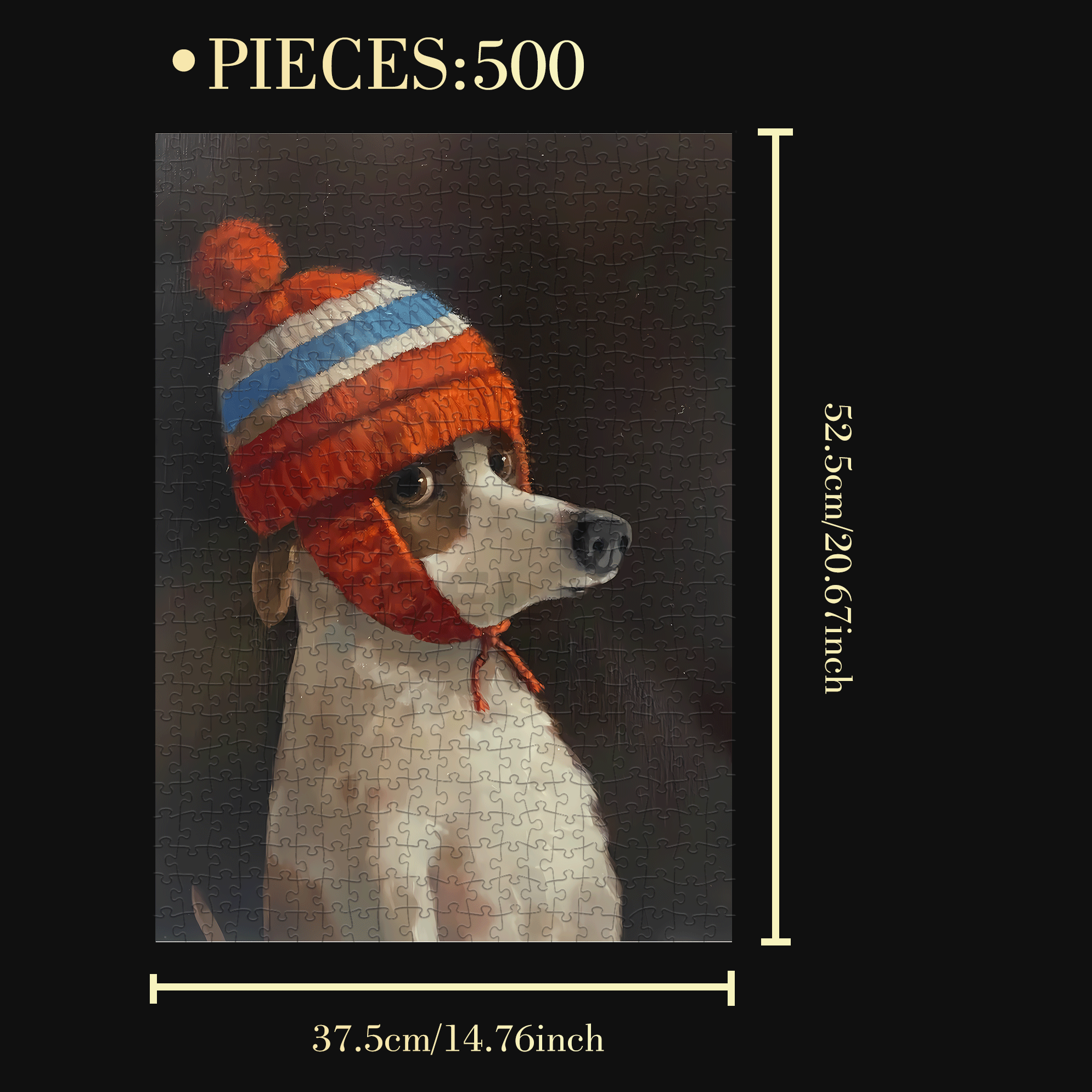The Aartist And Her Animal Friends 3 500pcs/1000pcs Jigsaw Puzzle, Scratch-Resistant, Interactive Family Game & Brain-Boosting DIY Decor, Perfect for Halloween, Christmas & New Year Gifts, Family Puzzle Game