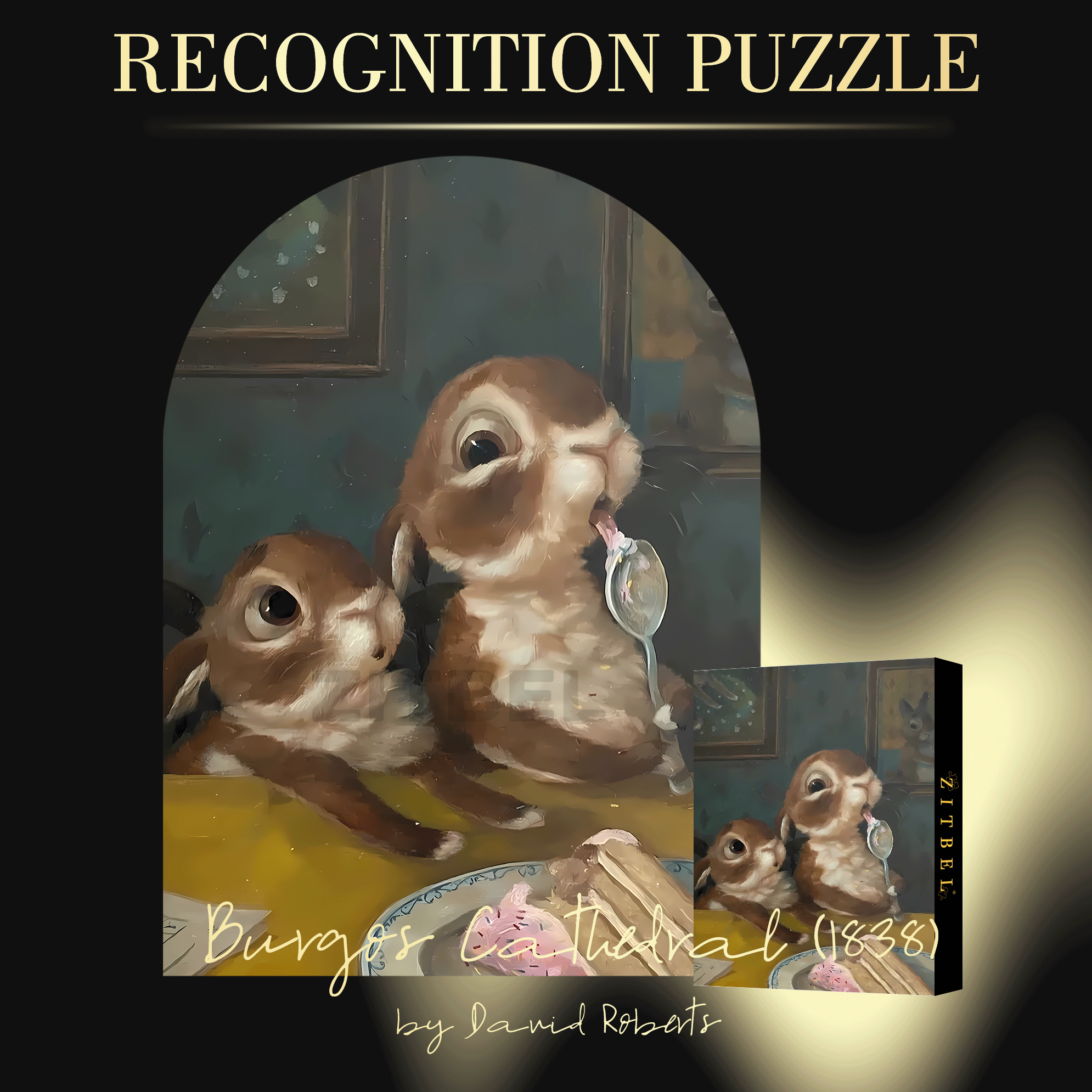 The Aartist And Her Animal Friends 9 500pcs/1000pcs Jigsaw Puzzle, Scratch-Resistant, Interactive Family Game & Brain-Boosting DIY Decor, Perfect for Halloween, Christmas & New Year Gifts, Family Puzzle Game