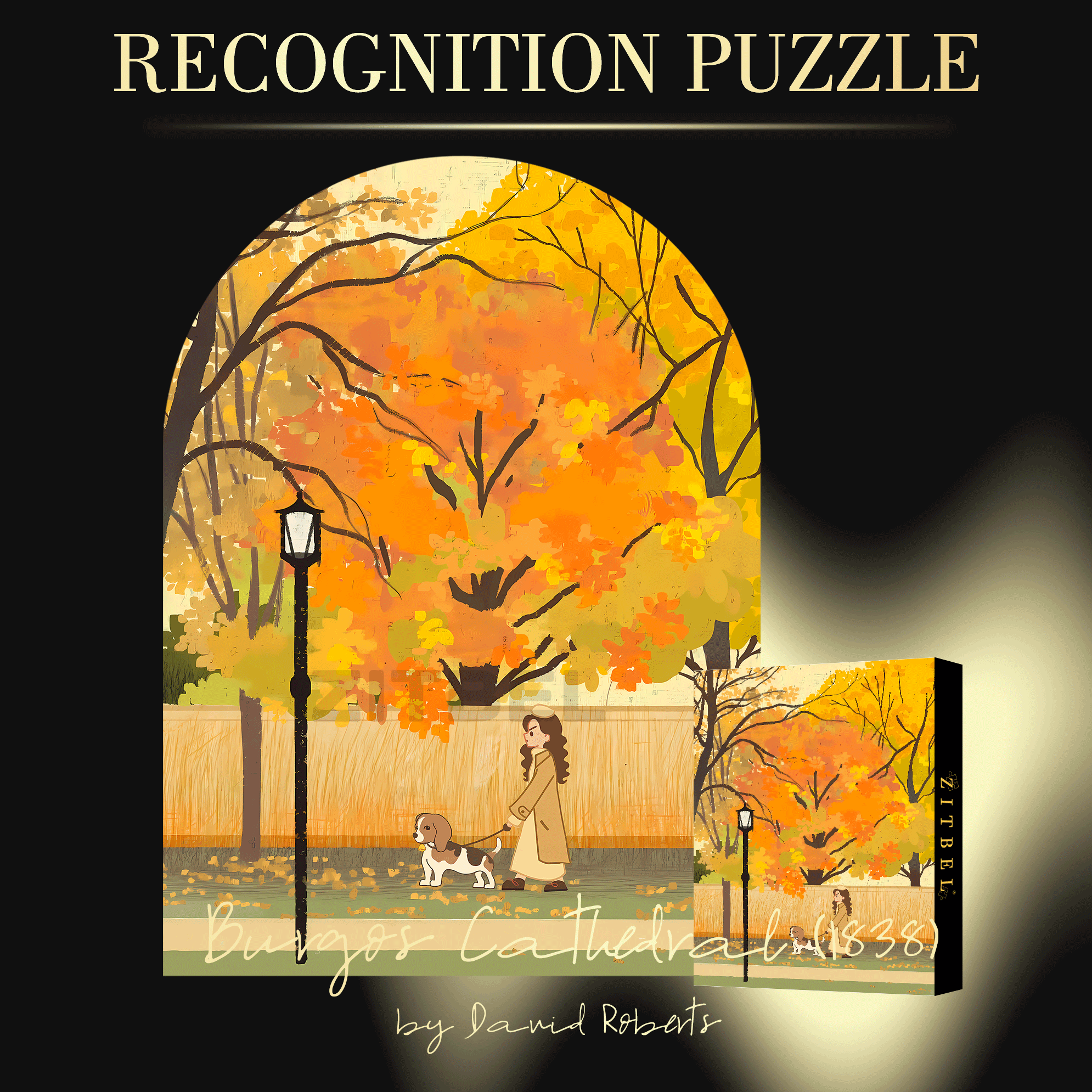 The Best Season For Walking 500pcs/1000pcs Jigsaw Puzzle, Scratch-Resistant, Interactive Family Game & Brain-Boosting DIY Decor, Perfect for Halloween, Christmas & New Year Gifts, Family Puzzle Game
