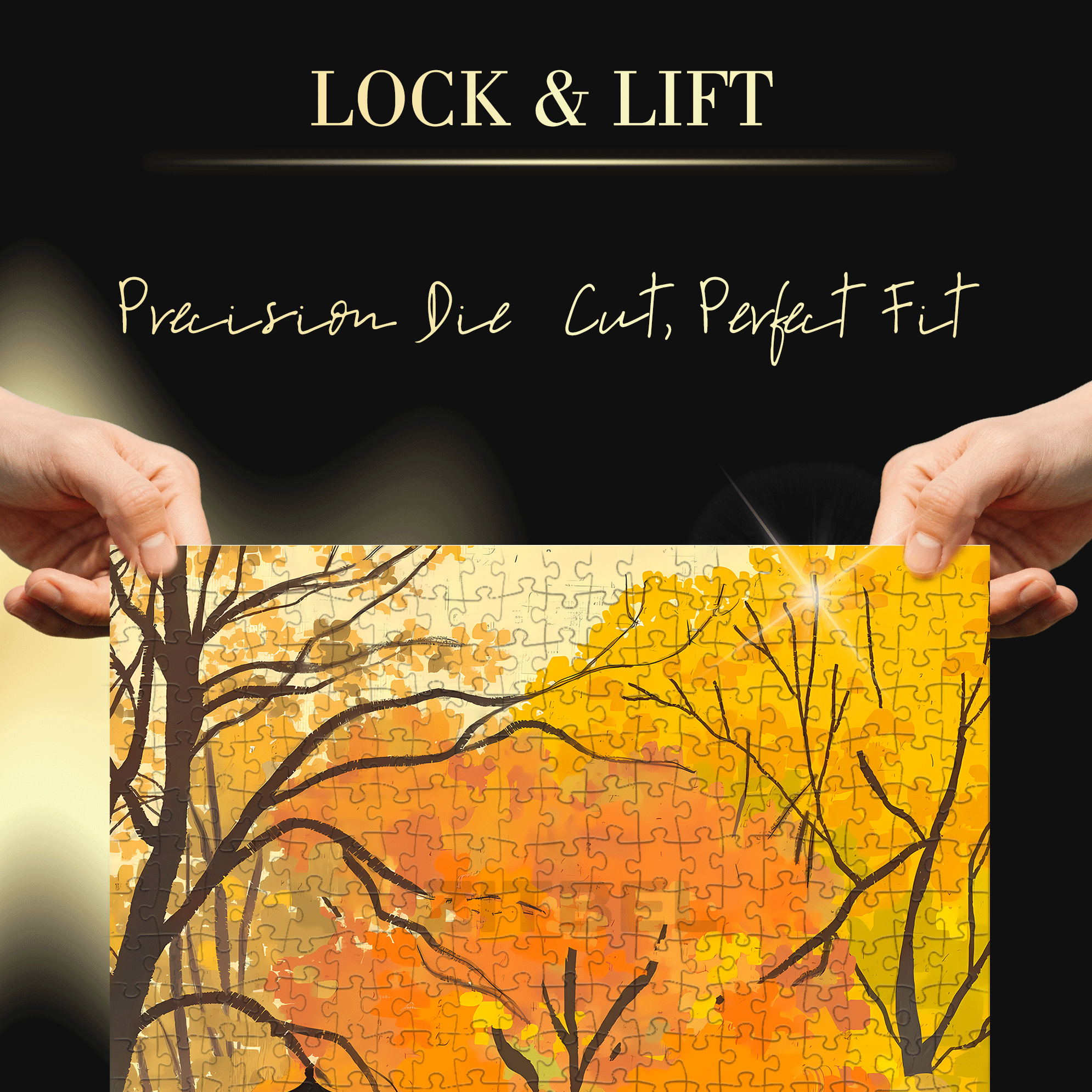 The Best Season For Walking 500pcs/1000pcs Jigsaw Puzzle, Scratch-Resistant, Interactive Family Game & Brain-Boosting DIY Decor, Perfect for Halloween, Christmas & New Year Gifts, Family Puzzle Game