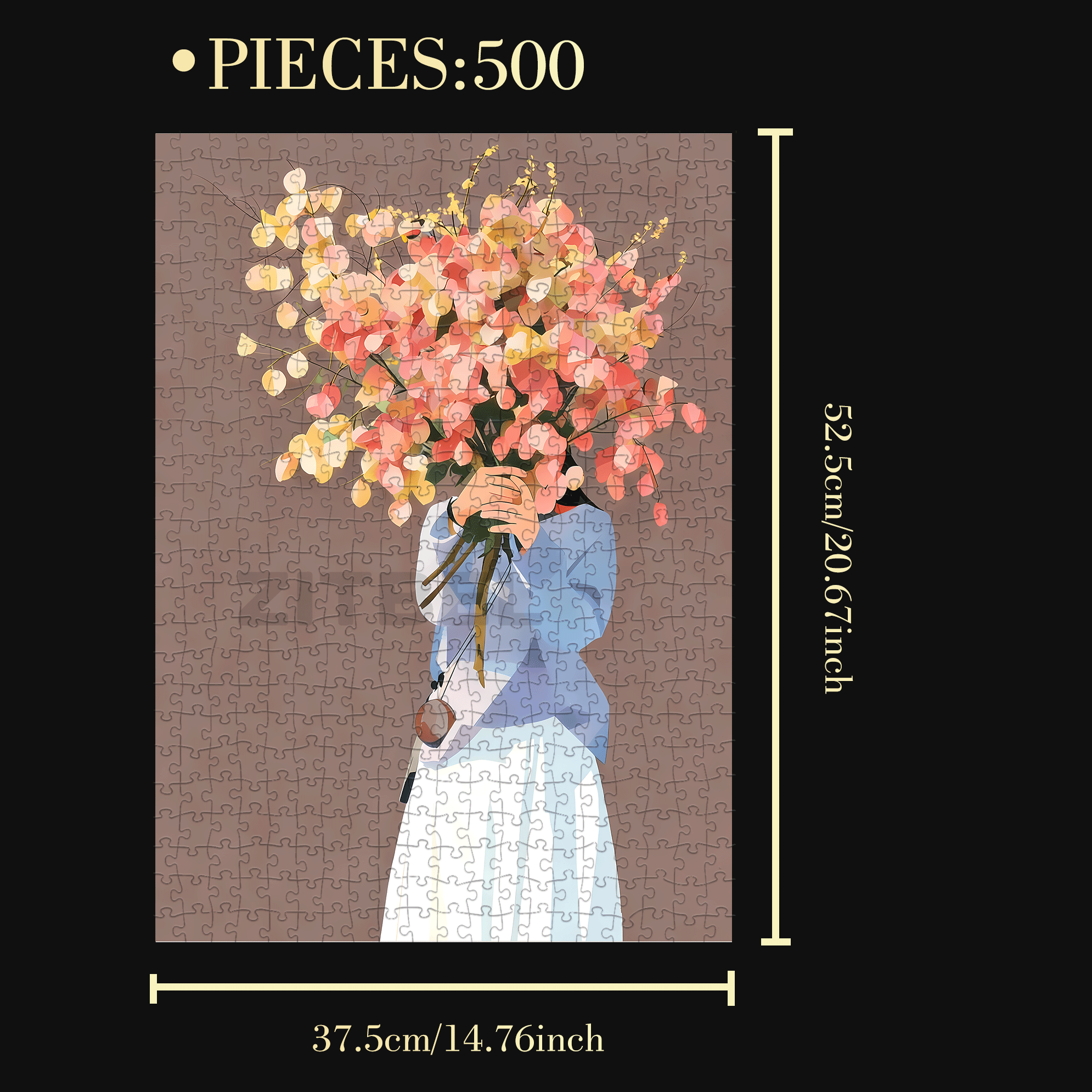 The Feast of The Golden Rain Tree 2 500pcs/1000pcs Jigsaw Puzzle, Scratch-Resistant, Interactive Family Game & Brain-Boosting DIY Decor, Perfect for Halloween, Christmas & New Year Gifts, Family Puzzle Game