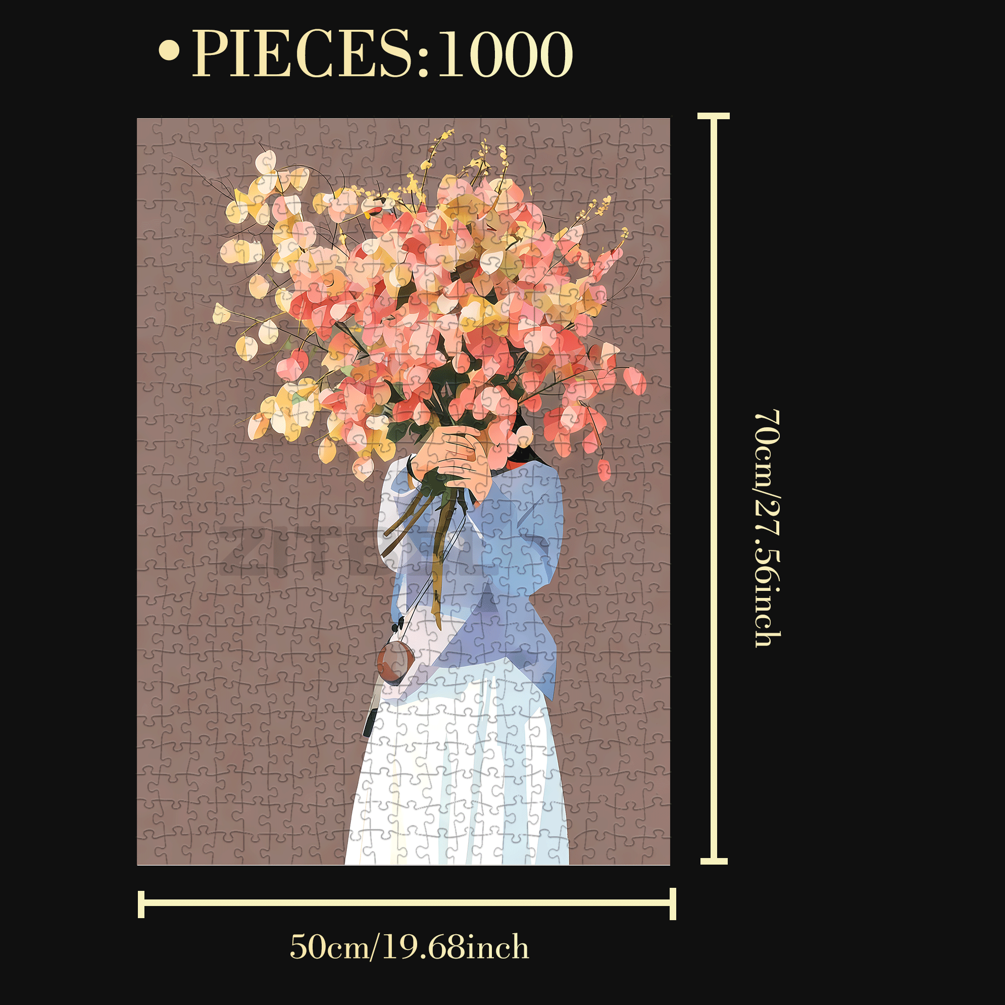 The Feast of The Golden Rain Tree 2 500pcs/1000pcs Jigsaw Puzzle, Scratch-Resistant, Interactive Family Game & Brain-Boosting DIY Decor, Perfect for Halloween, Christmas & New Year Gifts, Family Puzzle Game