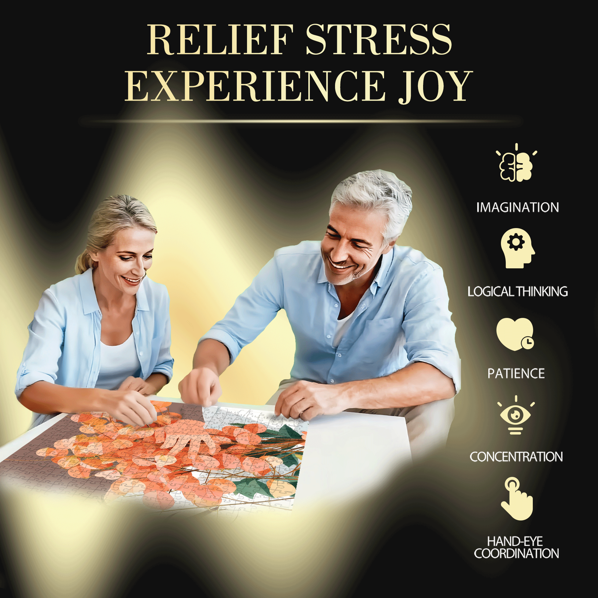 The Feast of The Golden Rain Tree 7 500pcs/1000pcs Jigsaw Puzzle, Scratch-Resistant, Interactive Family Game & Brain-Boosting DIY Decor, Perfect for Halloween, Christmas & New Year Gifts, Family Puzzle Game