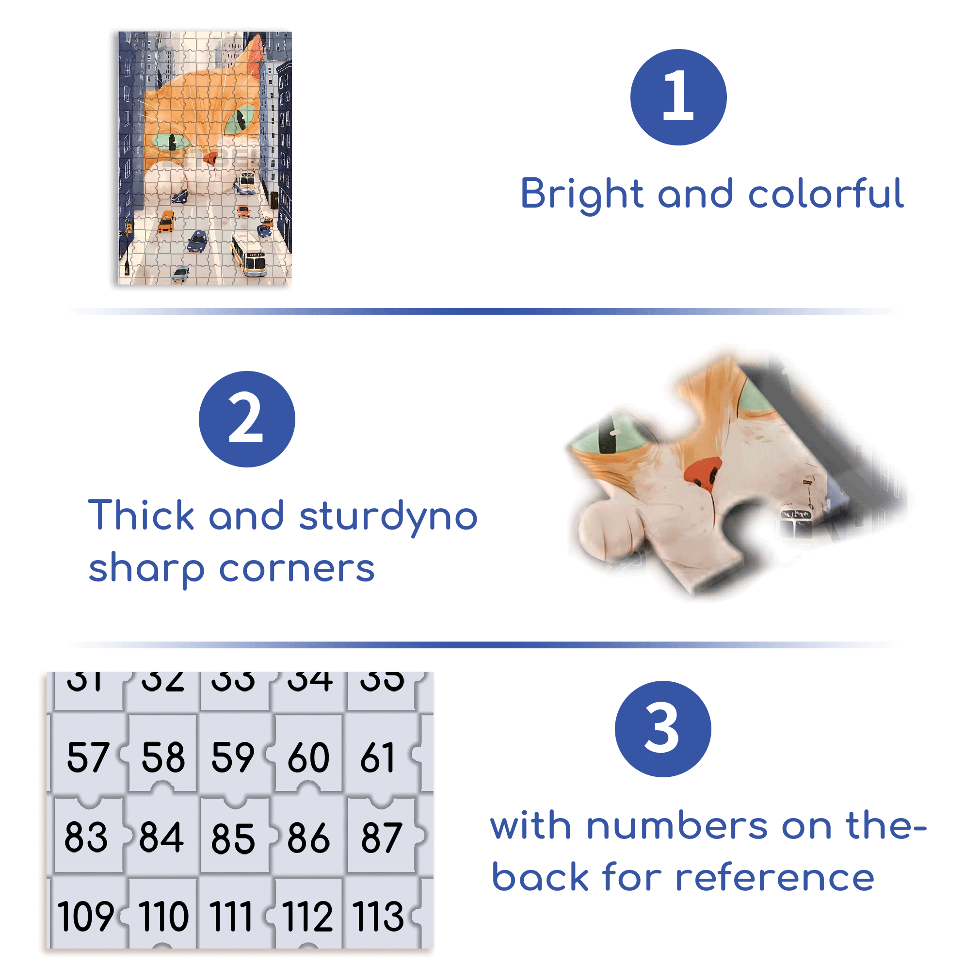 Cats Invade Earth 500pcs/1000pcs Jigsaw Puzzle, Scratch-Resistant, Interactive Family Game & Brain-Boosting DIY Decor, Perfect for Halloween, Christmas & New Year Gifts, Family Puzzle Game