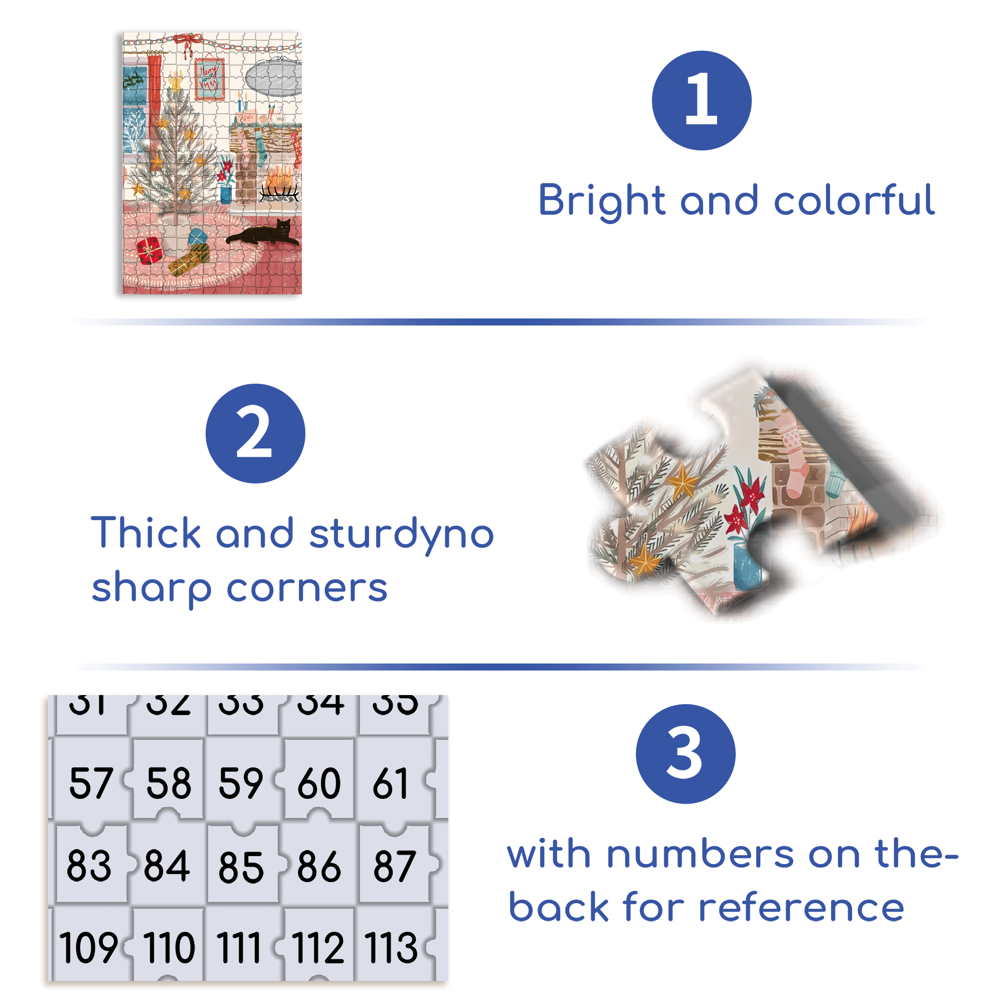 Christmas For Cats 500pcs/1000pcs Jigsaw Puzzle, Scratch-Resistant, Interactive Family Game & Brain-Boosting DIY Decor, Perfect for Halloween, Christmas & New Year Gifts, Family Puzzle Game