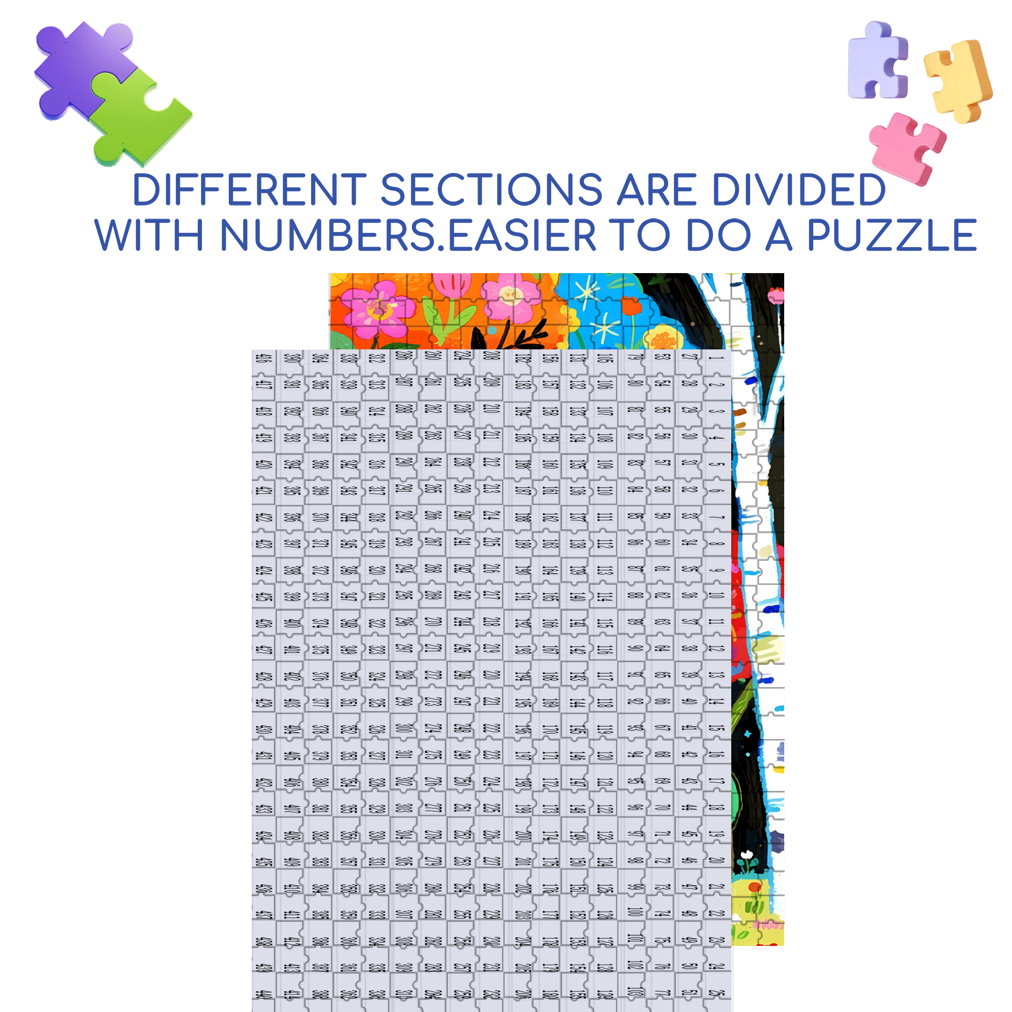 Colorful Nature 500pcs/1000pcs Jigsaw Puzzle, Scratch-Resistant, Interactive Family Game & Brain-Boosting DIY Decor, Perfect for Halloween, Christmas & New Year Gifts, Family Puzzle Game