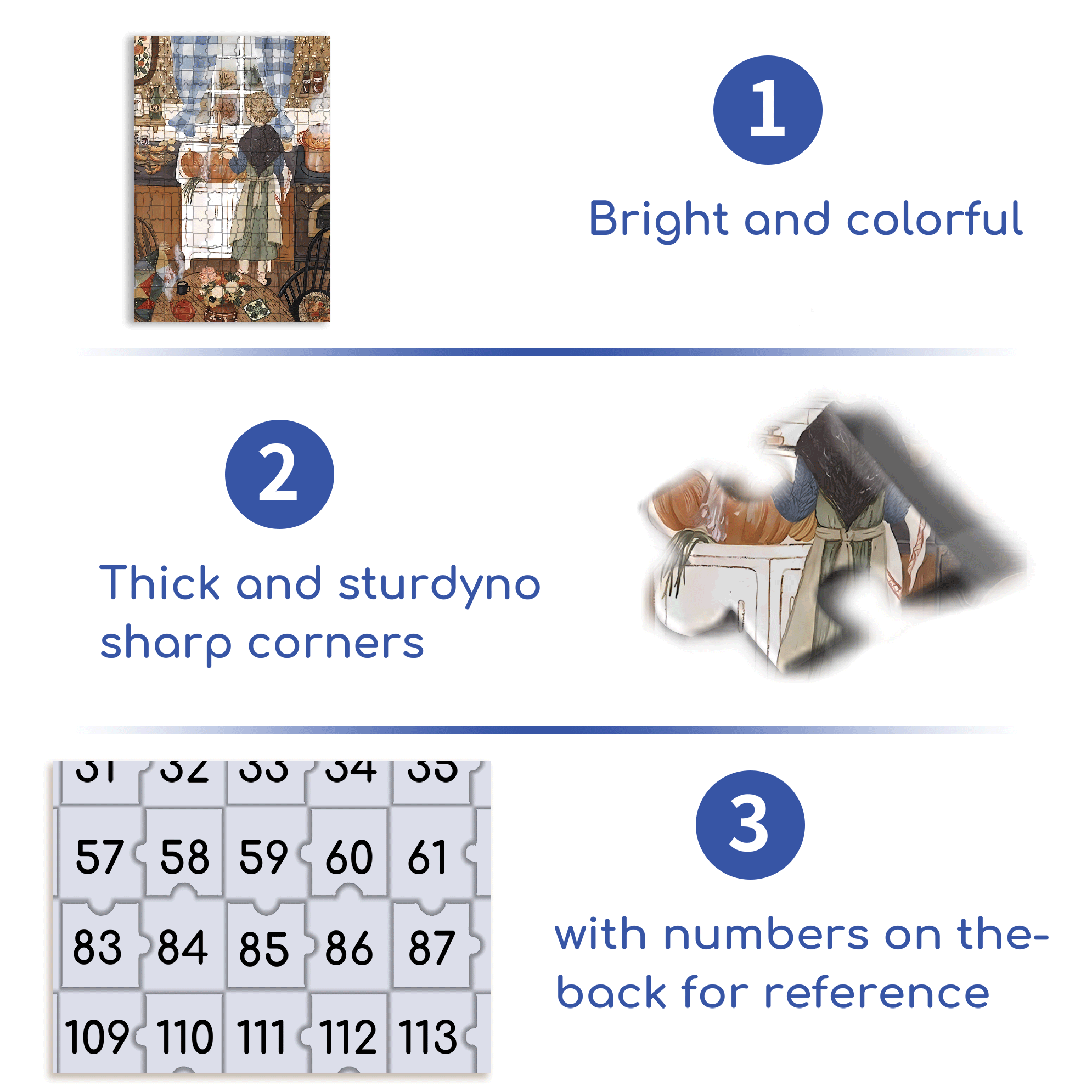 Dinner Preparation 500pcs/1000pcs Jigsaw Puzzle, Scratch-Resistant, Interactive Family Game & Brain-Boosting DIY Decor, Perfect for Halloween, Christmas & New Year Gifts, Family Puzzle Game