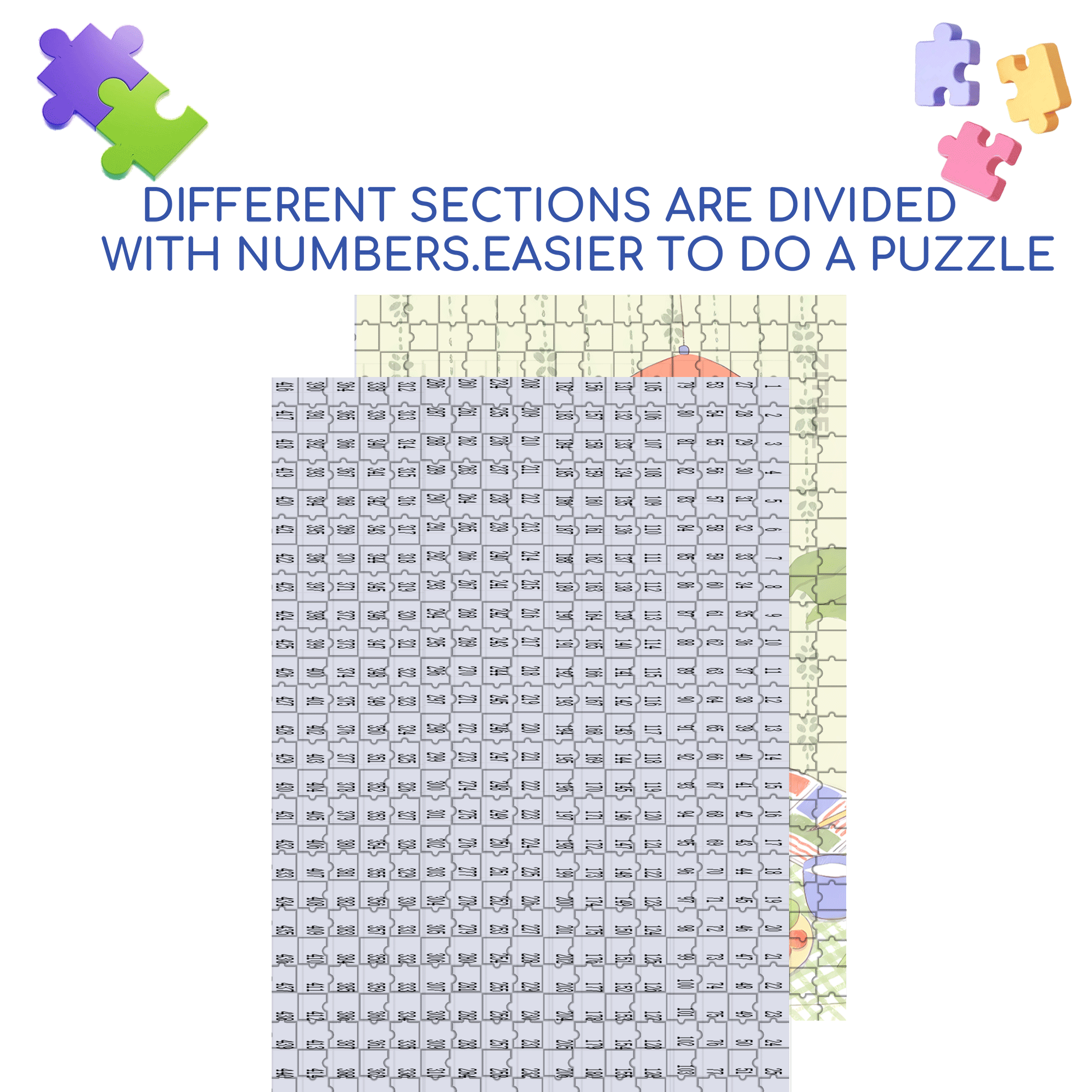 Draw A Page Of Summer 500pcs/1000pcs Jigsaw Puzzle, Scratch-Resistant, Interactive Family Game & Brain-Boosting DIY Decor, Perfect for Halloween, Christmas & New Year Gifts, Family Puzzle Game