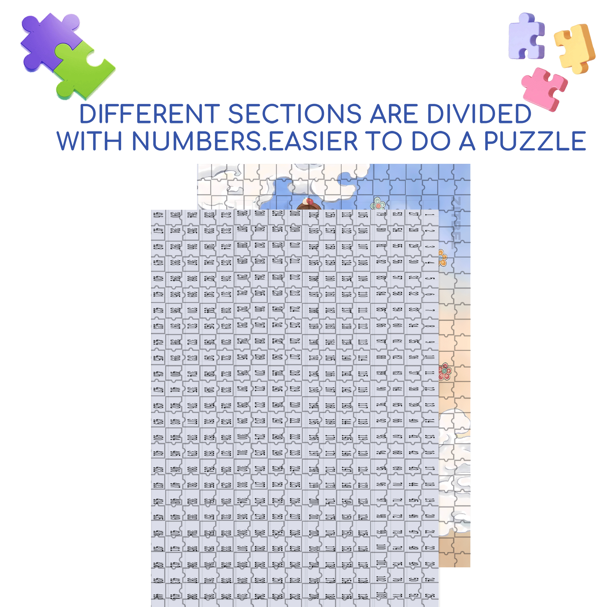 Flying Cat 2 500pcs/1000pcs Jigsaw Puzzle, Scratch-Resistant, Interactive Family Game & Brain-Boosting DIY Decor, Perfect for Halloween, Christmas & New Year Gifts, Family Puzzle Game