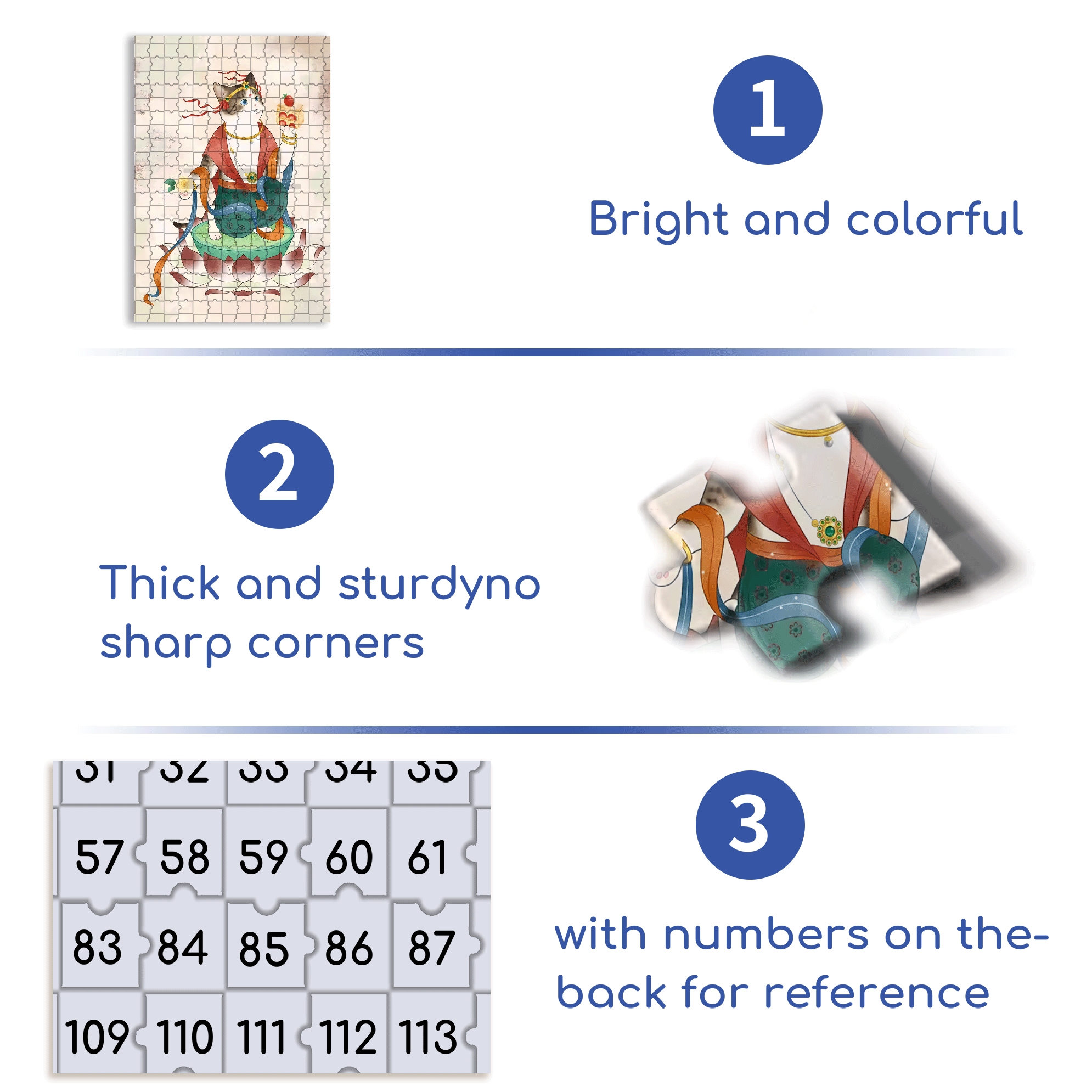 Flying Cat 500pcs/1000pcs Jigsaw Puzzle, Scratch-Resistant, Interactive Family Game & Brain-Boosting DIY Decor, Perfect for Halloween, Christmas & New Year Gifts, Family Puzzle Game