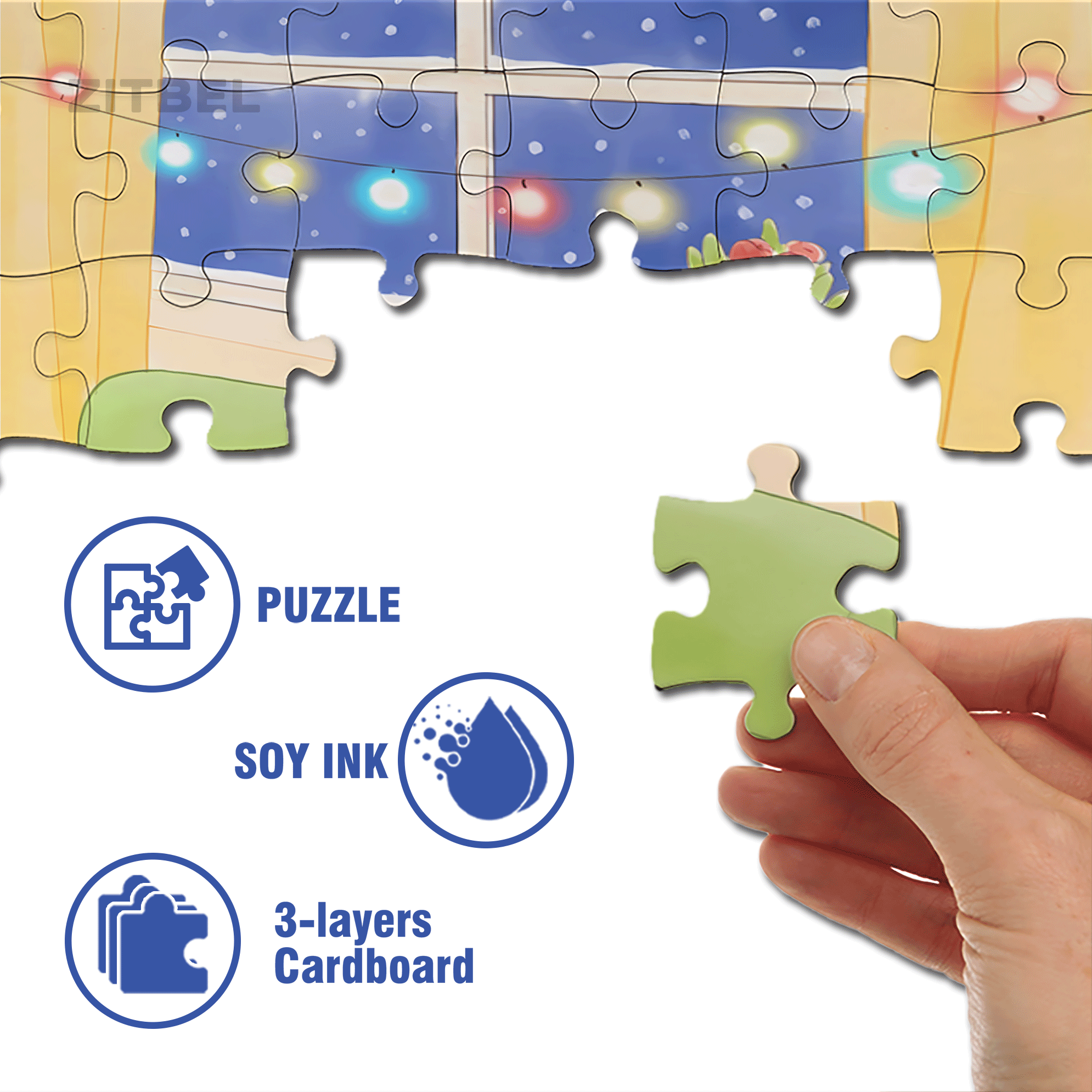 Happy birthday, Dear. 500pcs/1000pcs Jigsaw Puzzle, Scratch-Resistant, Interactive Family Game & Brain-Boosting DIY Decor, Perfect for Halloween, Christmas & New Year Gifts, Family Puzzle Game