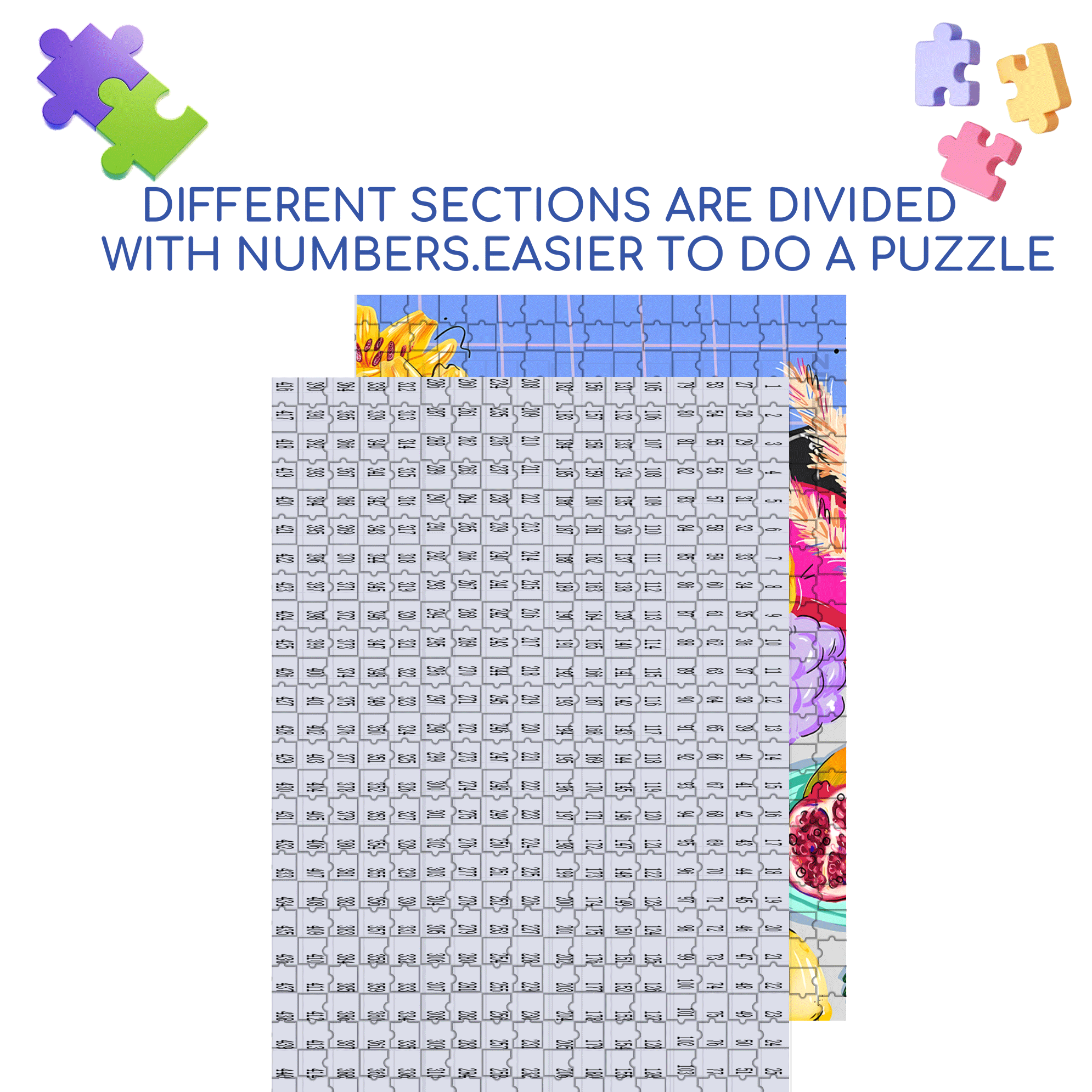 Infinite Passion 2 500pcs/1000pcs Jigsaw Puzzle, Scratch-Resistant, Interactive Family Game & Brain-Boosting DIY Decor, Perfect for Halloween, Christmas & New Year Gifts, Family Puzzle Game