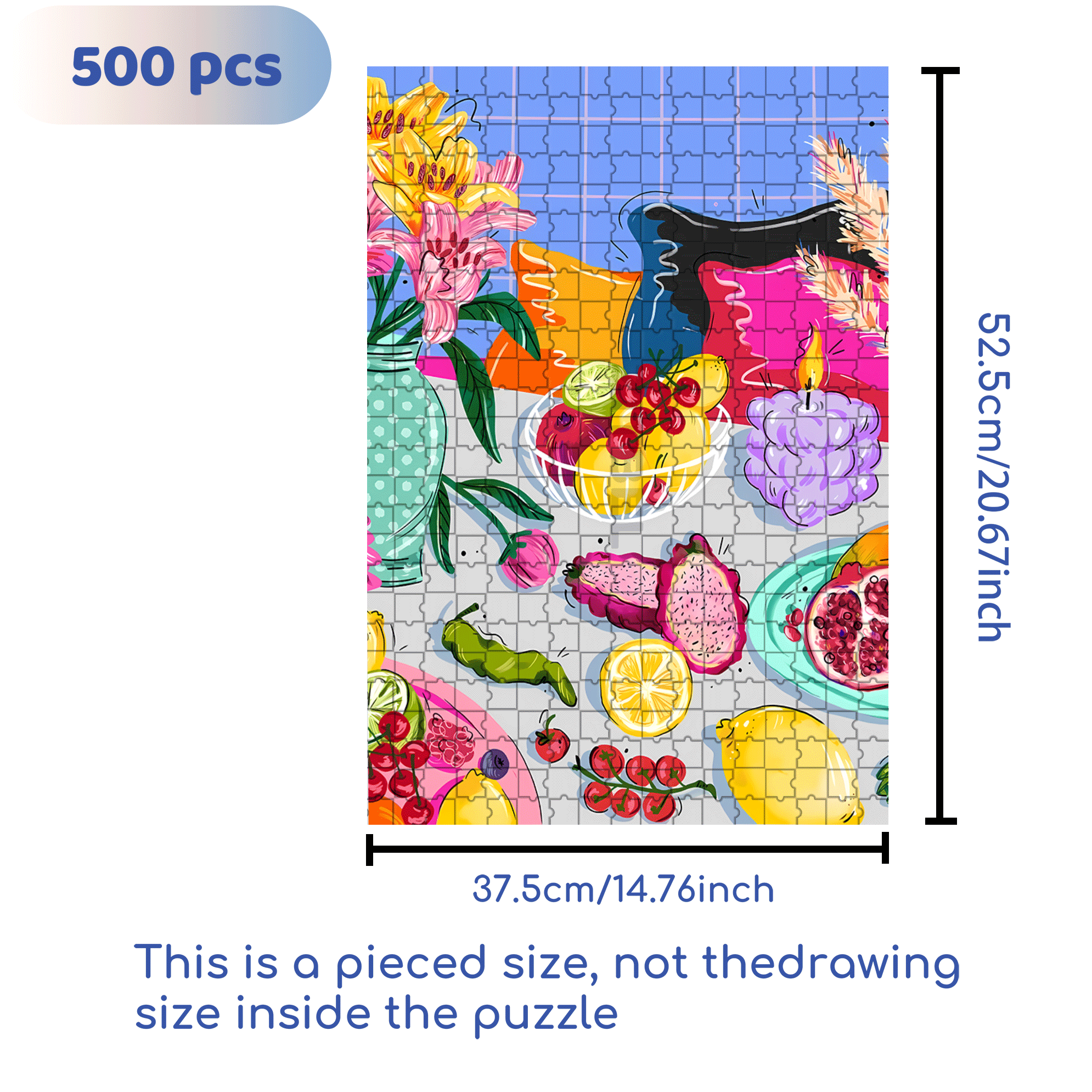 Infinite Passion 2 500pcs/1000pcs Jigsaw Puzzle, Scratch-Resistant, Interactive Family Game & Brain-Boosting DIY Decor, Perfect for Halloween, Christmas & New Year Gifts, Family Puzzle Game