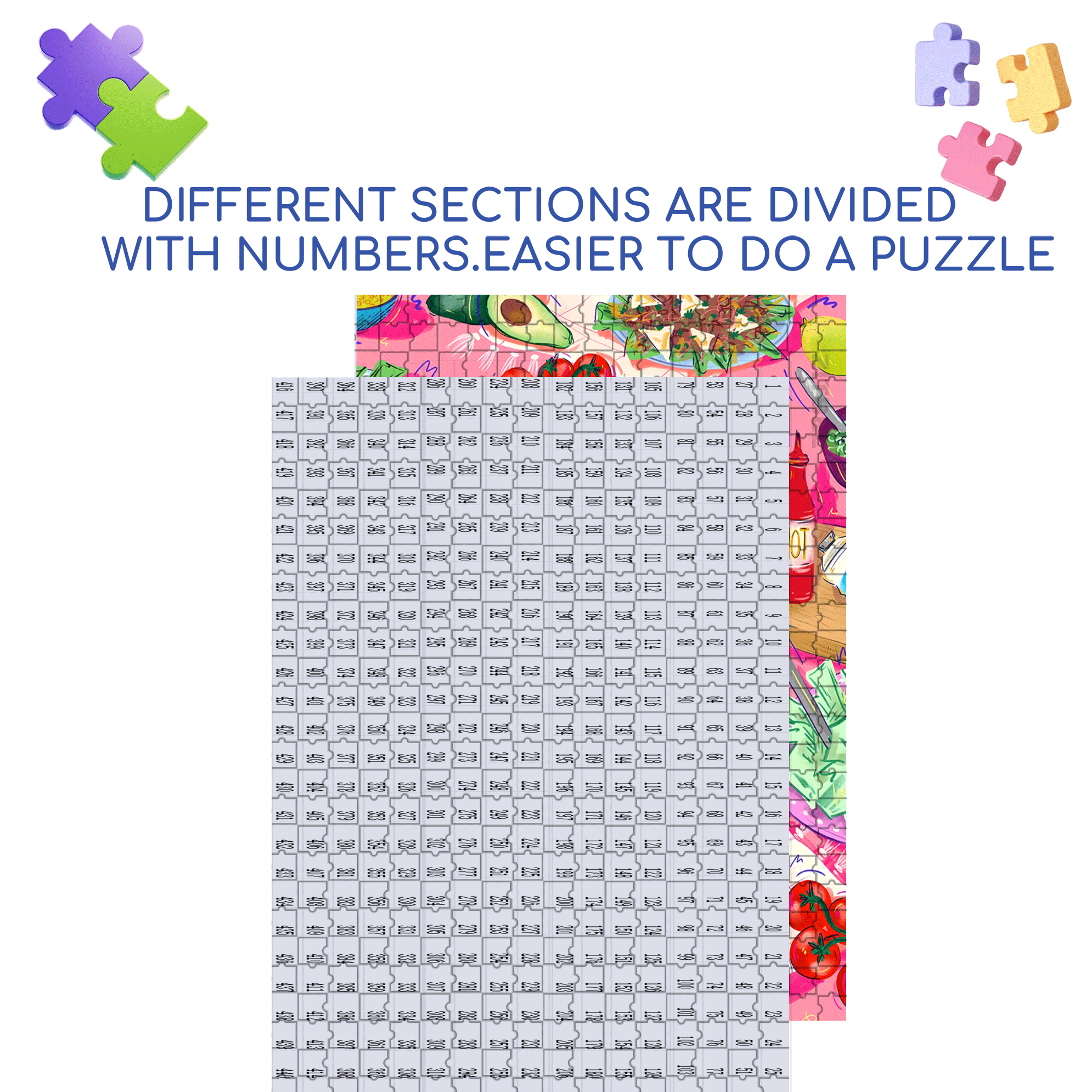 Infinite Passion 4 500pcs/1000pcs Jigsaw Puzzle, Scratch-Resistant, Interactive Family Game & Brain-Boosting DIY Decor, Perfect for Halloween, Christmas & New Year Gifts, Family Puzzle Game