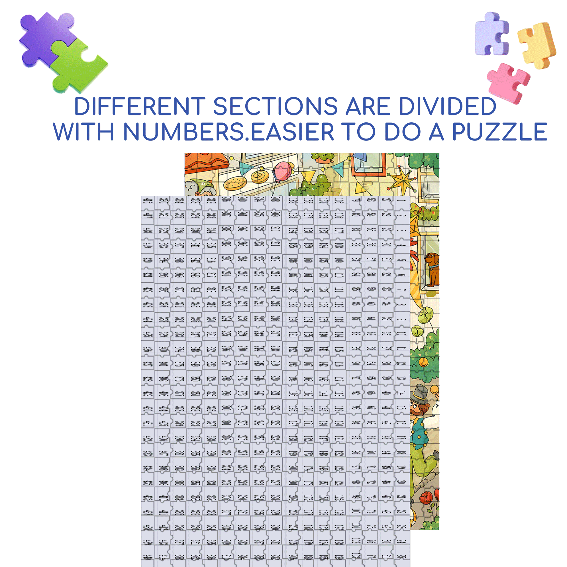 Major Celebrations 500pcs/1000pcs Jigsaw Puzzle, Scratch-Resistant, Interactive Family Game & Brain-Boosting DIY Decor, Perfect for Halloween, Christmas & New Year Gifts, Family Puzzle Game
