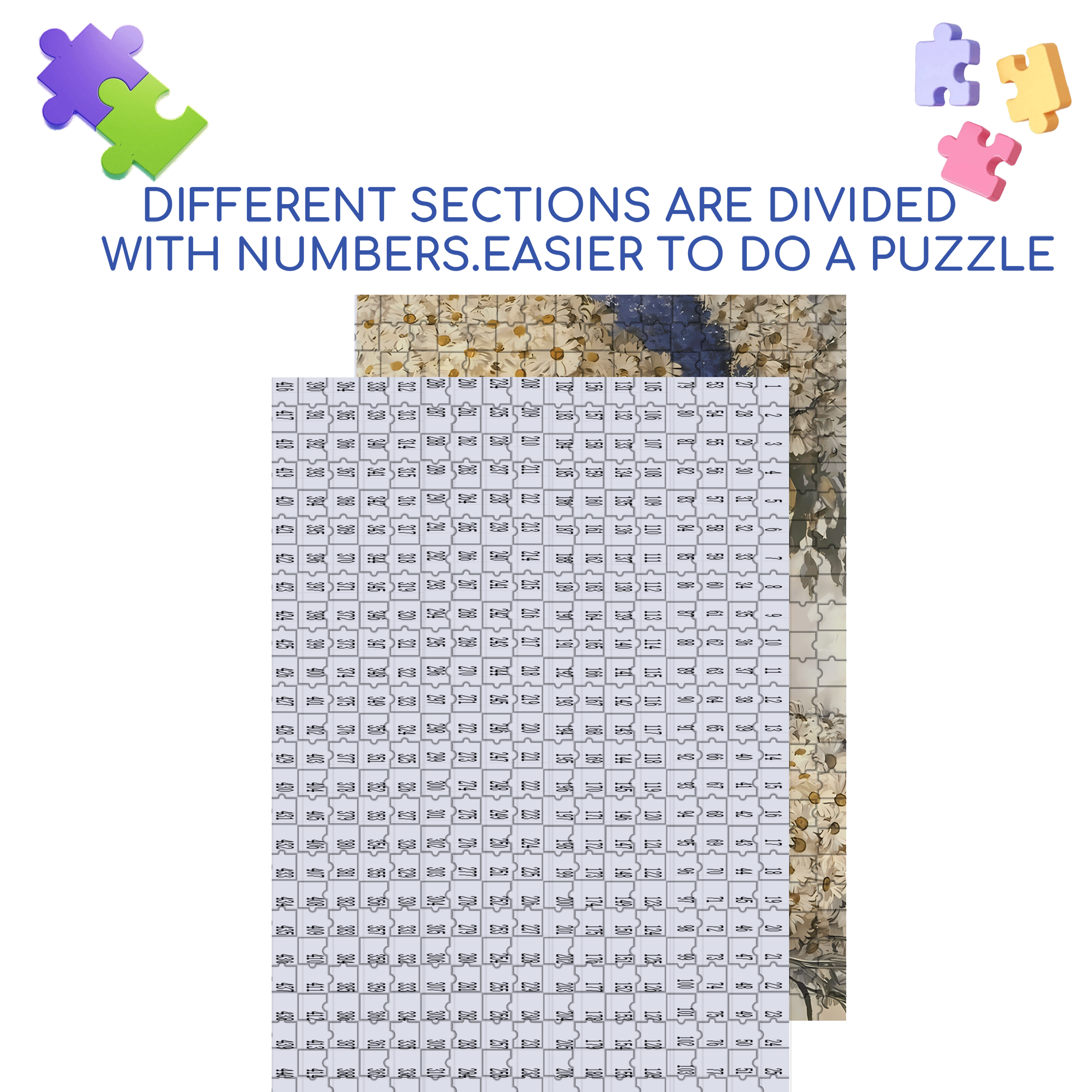 Morris 500pcs/1000pcs Jigsaw Puzzle, Scratch-Resistant, Interactive Family Game & Brain-Boosting DIY Decor, Perfect for Halloween, Christmas & New Year Gifts, Family Puzzle Game