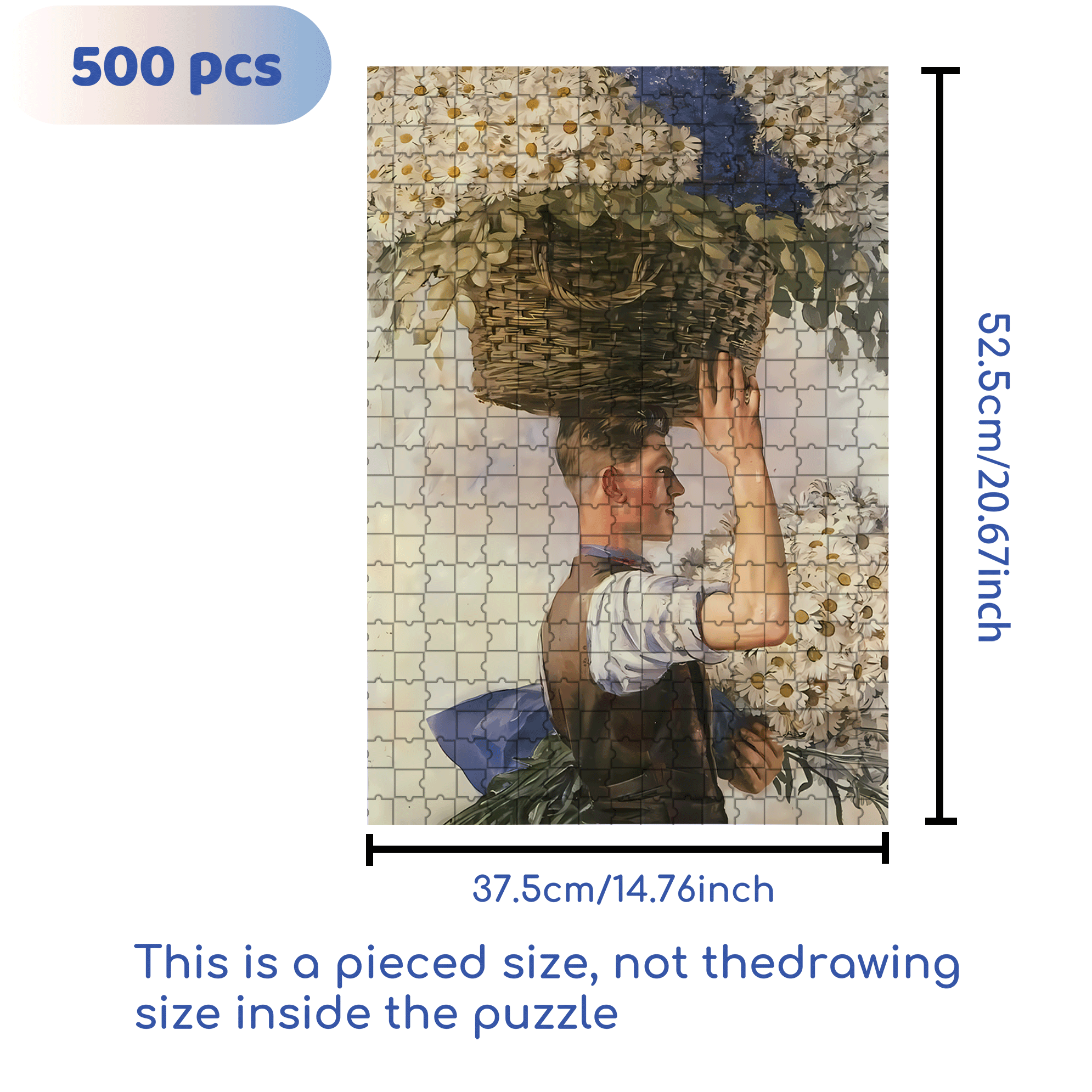 Morris 500pcs/1000pcs Jigsaw Puzzle, Scratch-Resistant, Interactive Family Game & Brain-Boosting DIY Decor, Perfect for Halloween, Christmas & New Year Gifts, Family Puzzle Game