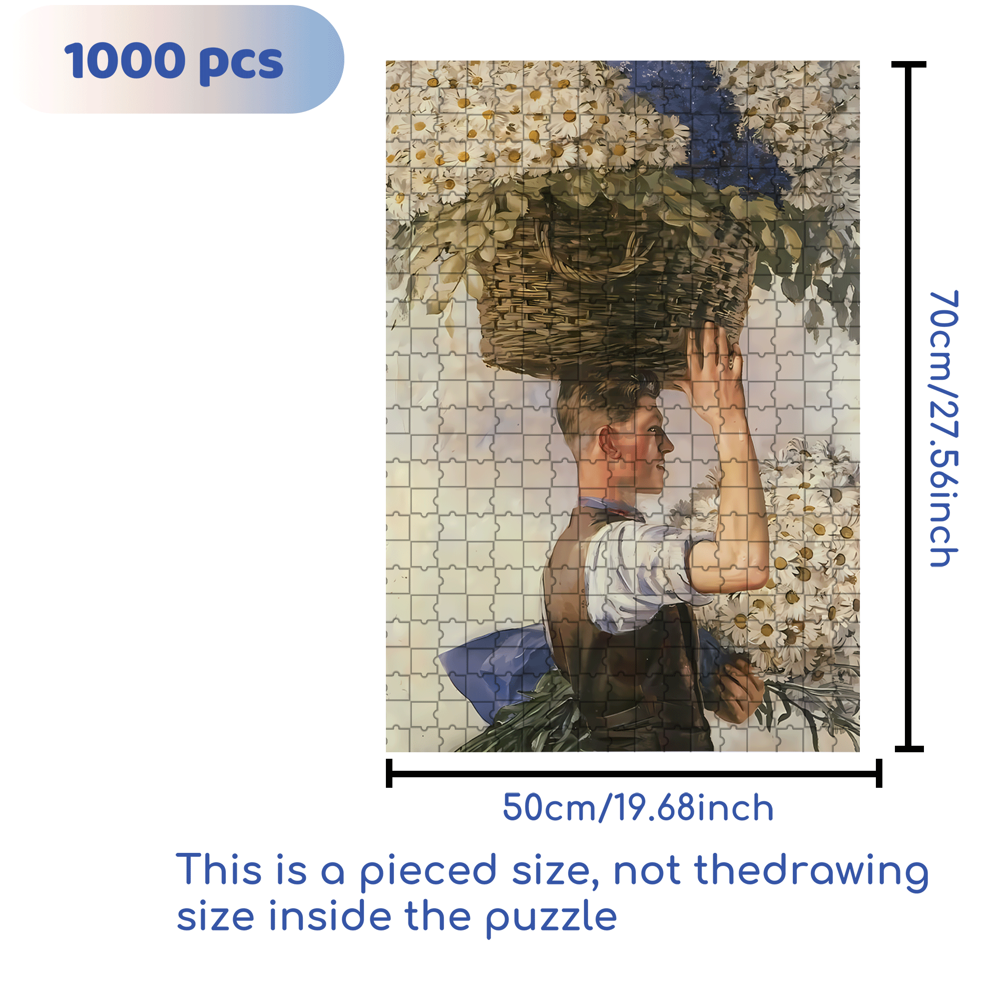 Morris 500pcs/1000pcs Jigsaw Puzzle, Scratch-Resistant, Interactive Family Game & Brain-Boosting DIY Decor, Perfect for Halloween, Christmas & New Year Gifts, Family Puzzle Game