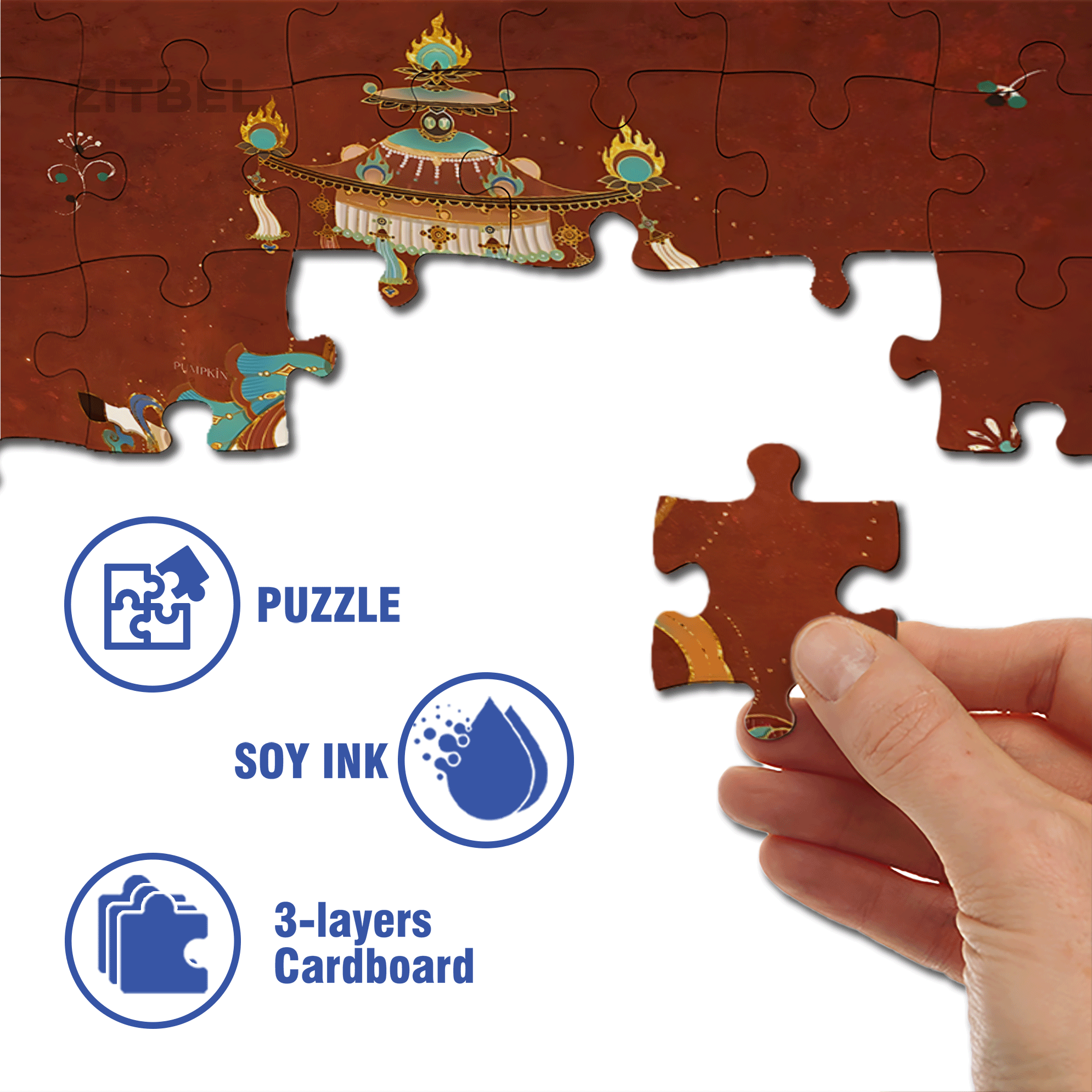 My Little Pony 500pcs/1000pcs Jigsaw Puzzle, Scratch-Resistant, Interactive Family Game & Brain-Boosting DIY Decor, Perfect for Halloween, Christmas & New Year Gifts, Family Puzzle Game