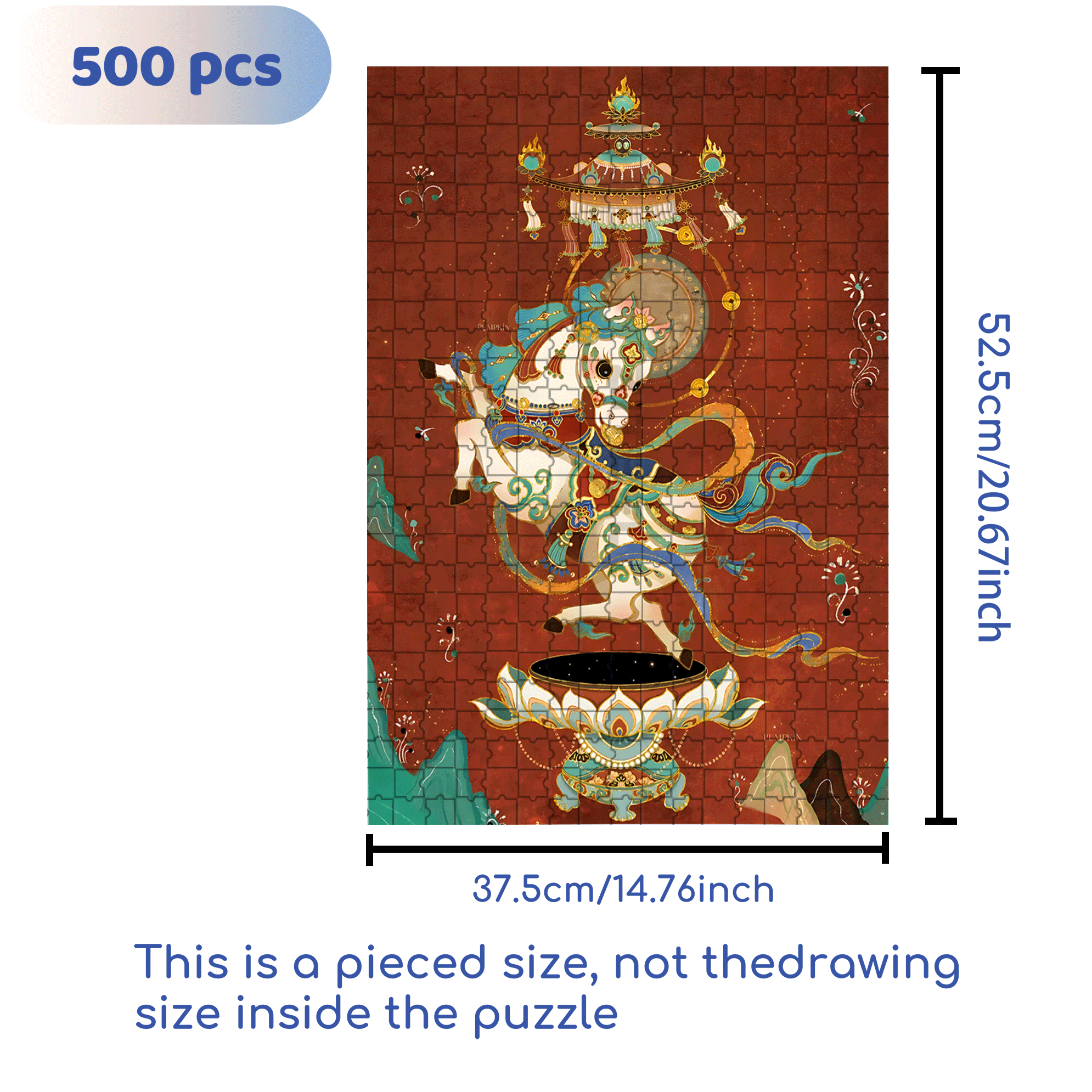My Little Pony 500pcs/1000pcs Jigsaw Puzzle, Scratch-Resistant, Interactive Family Game & Brain-Boosting DIY Decor, Perfect for Halloween, Christmas & New Year Gifts, Family Puzzle Game