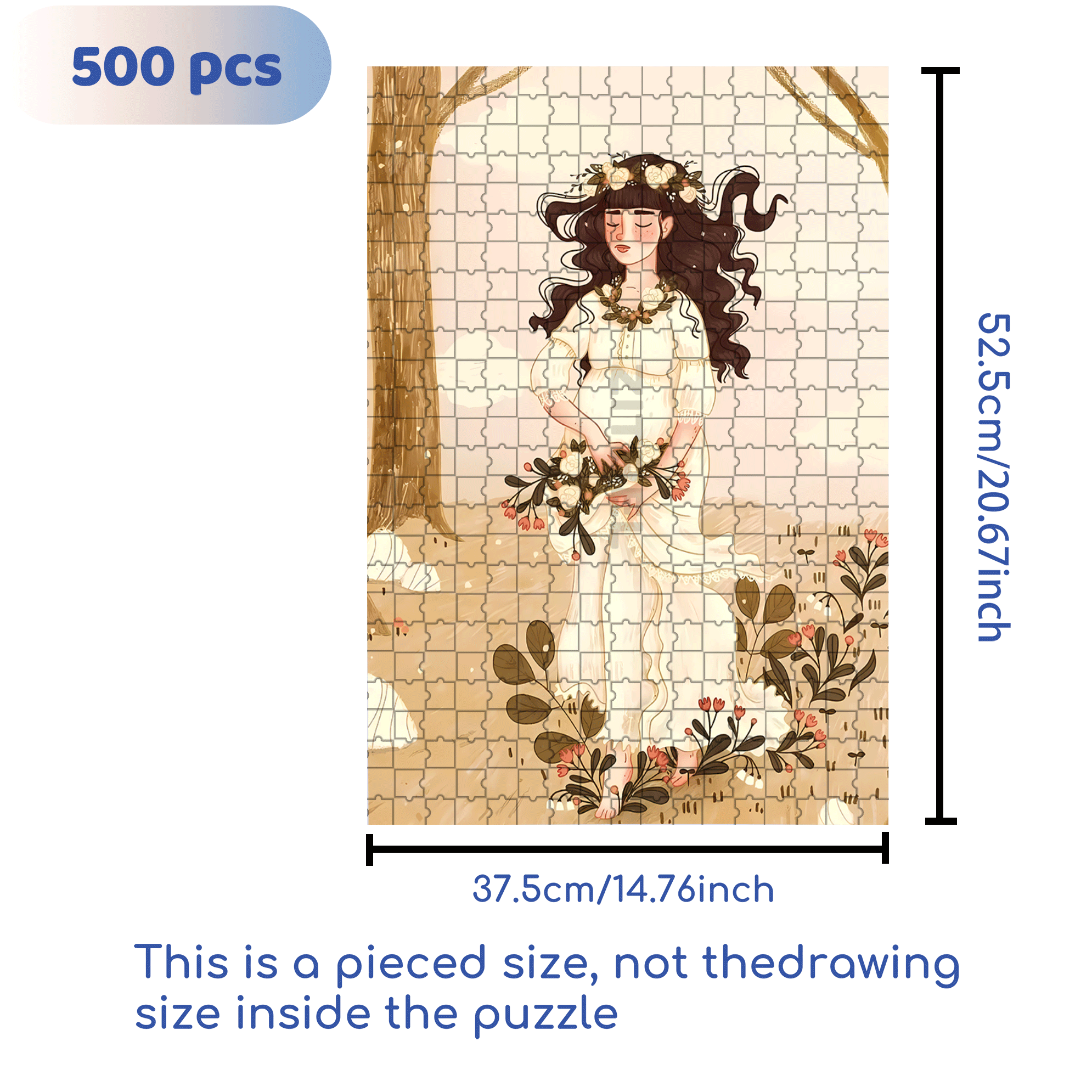 Priscilla 500pcs/1000pcs Jigsaw Puzzle, Scratch-Resistant, Interactive Family Game & Brain-Boosting DIY Decor, Perfect for Halloween, Christmas & New Year Gifts, Family Puzzle Game